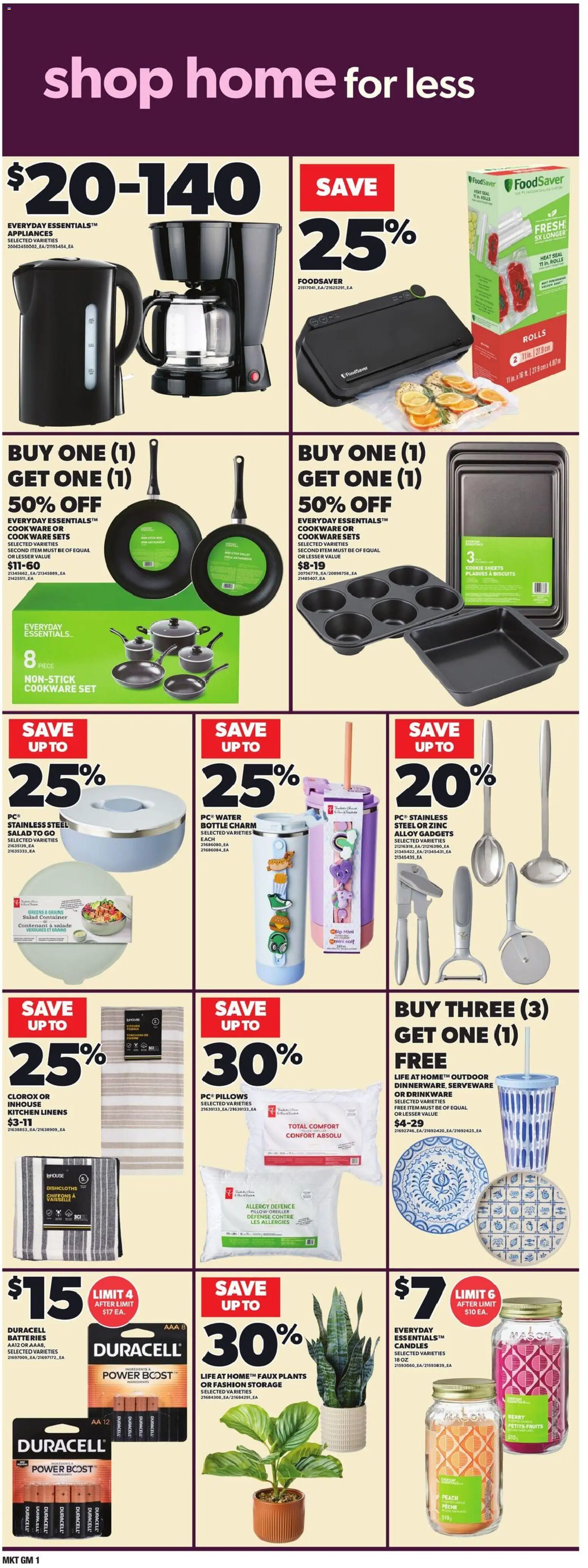 Loblaws flyer valid from 21.05.2026 | Page: 17 | Products: Salad, Pillow