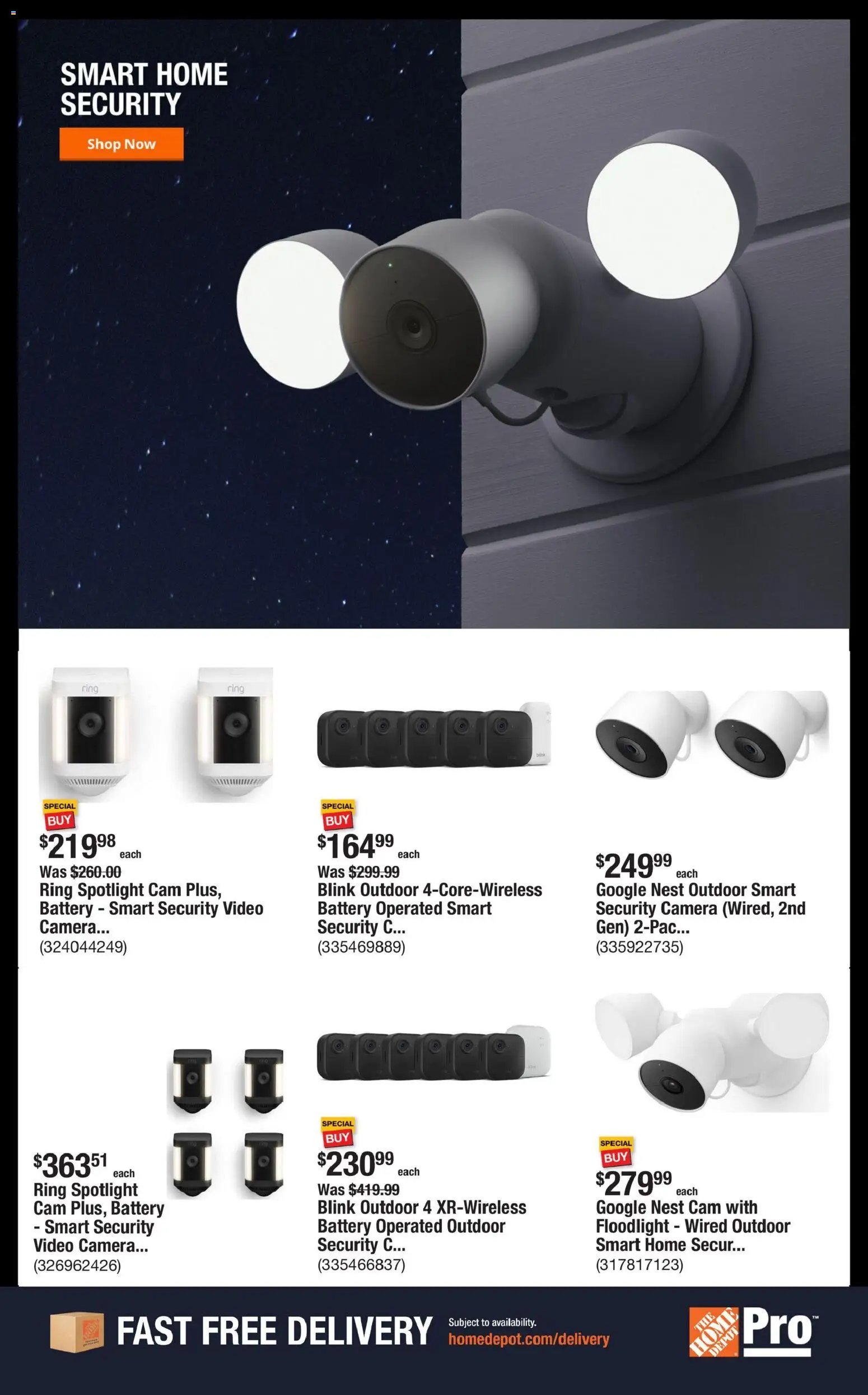 Home Depot Shop Pro Ad - CA - valid from 18.05.2026 | Page: 5 | Products: Ring, Video, Video camera, Camera