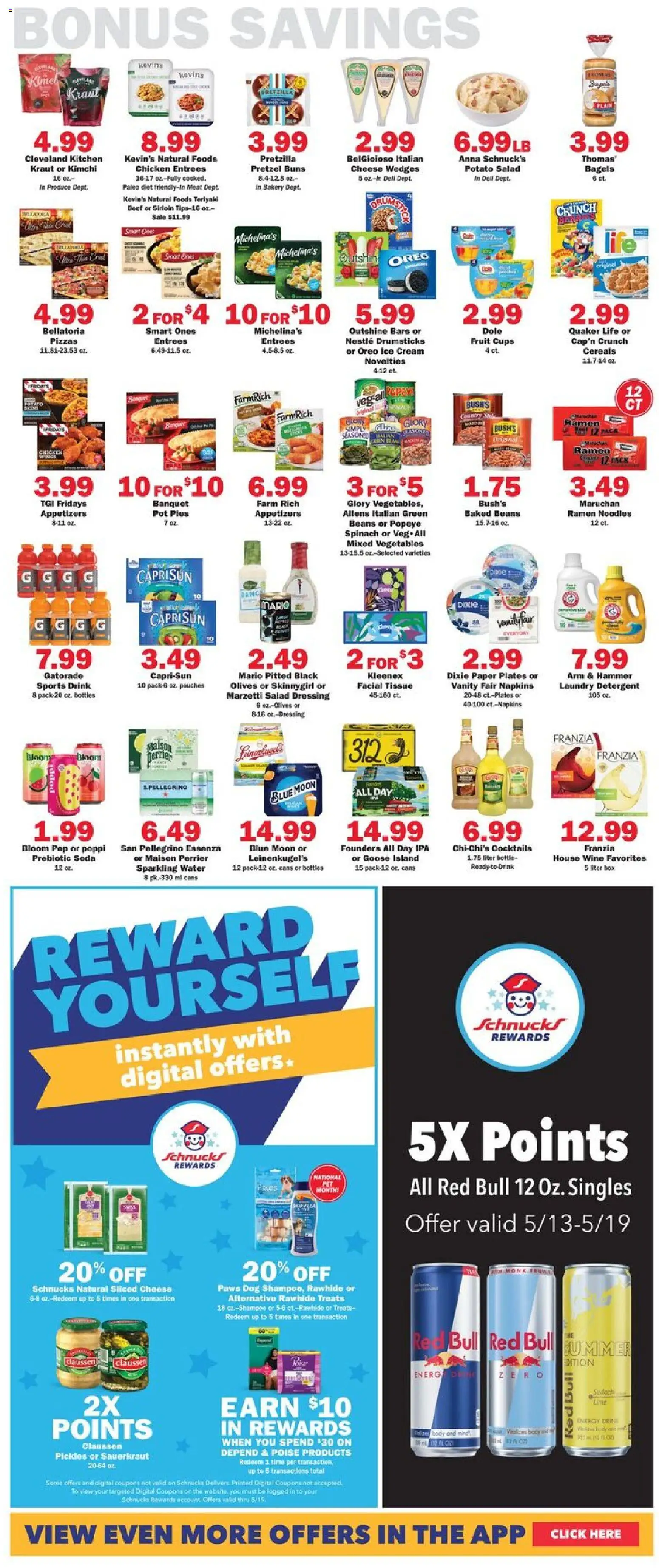 Schnucks Weekly Print Ad - IL - valid from 13.05.2026 | Page: 5 | Products: Spinach, Wine, Cream, Salad