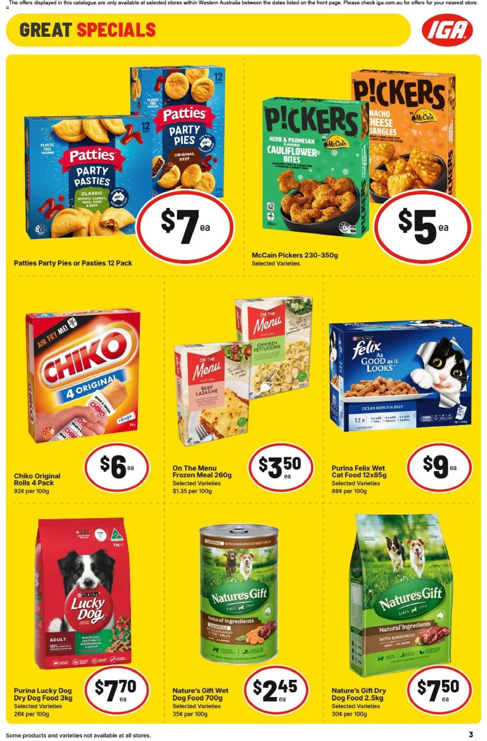 IGA catalogue - valid from 20.05.2026 | Page: 4 | Products: Beef, Dog food, Cauliflower, Pies