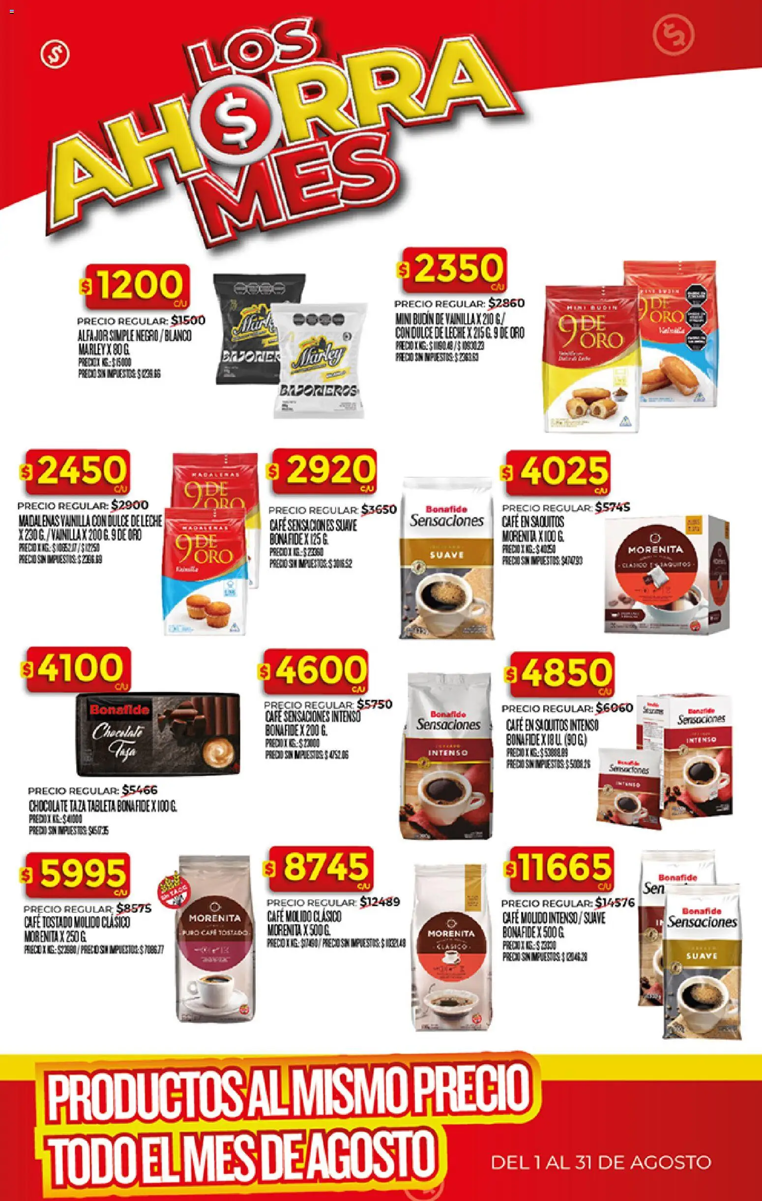 Supermercado DIA Ahorra Mes - Agosto │ válido desde el 03/08/2026 | Página: 6 | Productos: Tableta, Budín, Dulce de leche, Alfajor