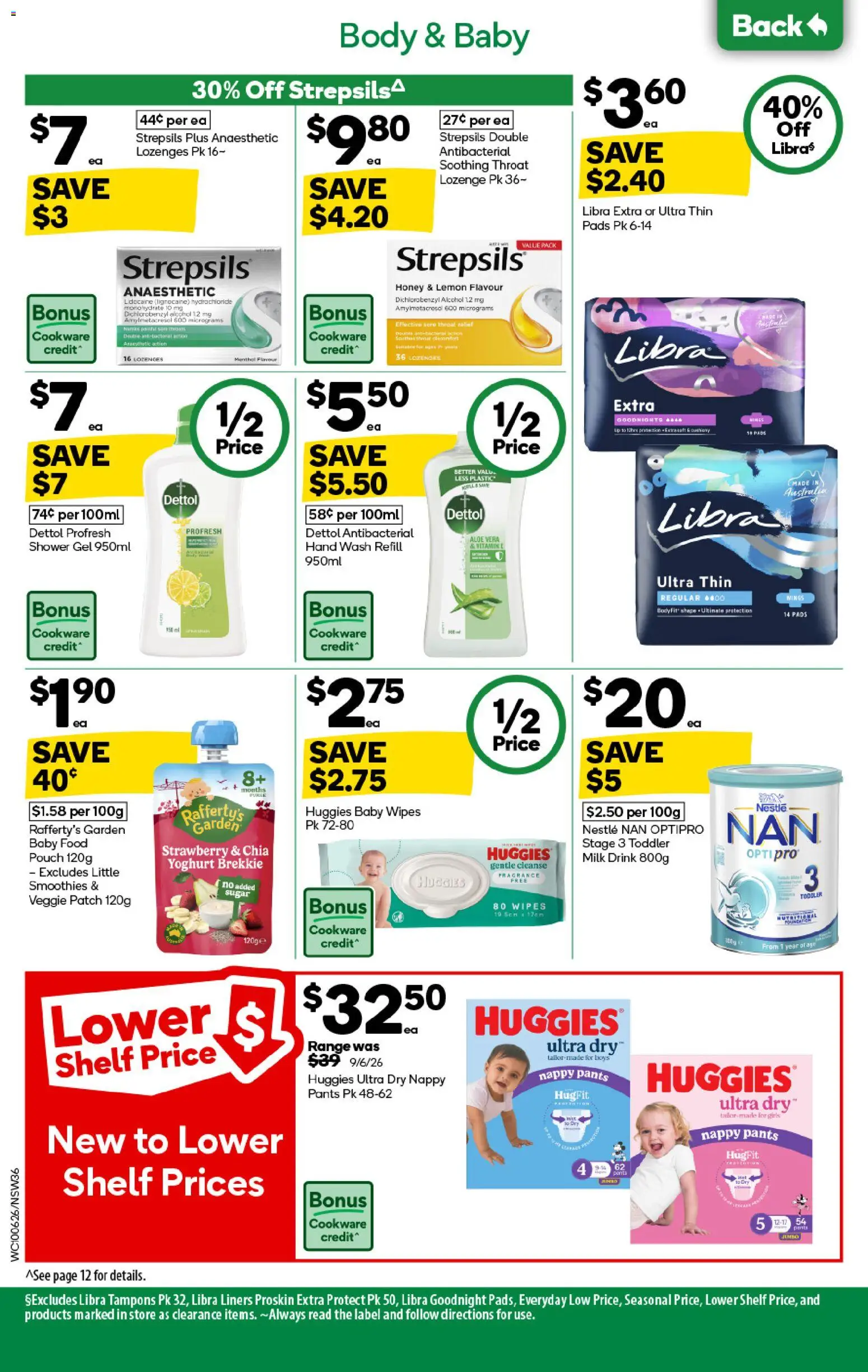 Woolworths catalogue - valid from 10.06.2026 | Page: 36 | Products: Shower, Milk, Lemon, Vitamin
