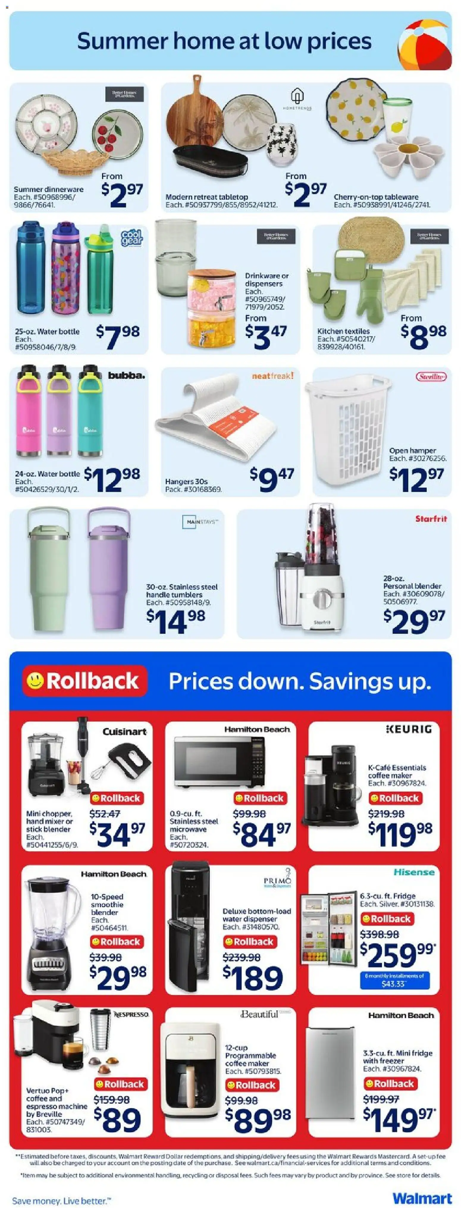 Walmart flyer valid from 07.05.2026 | Page: 13 | Products: Freezer, Coffee maker, Mixer, Coffee