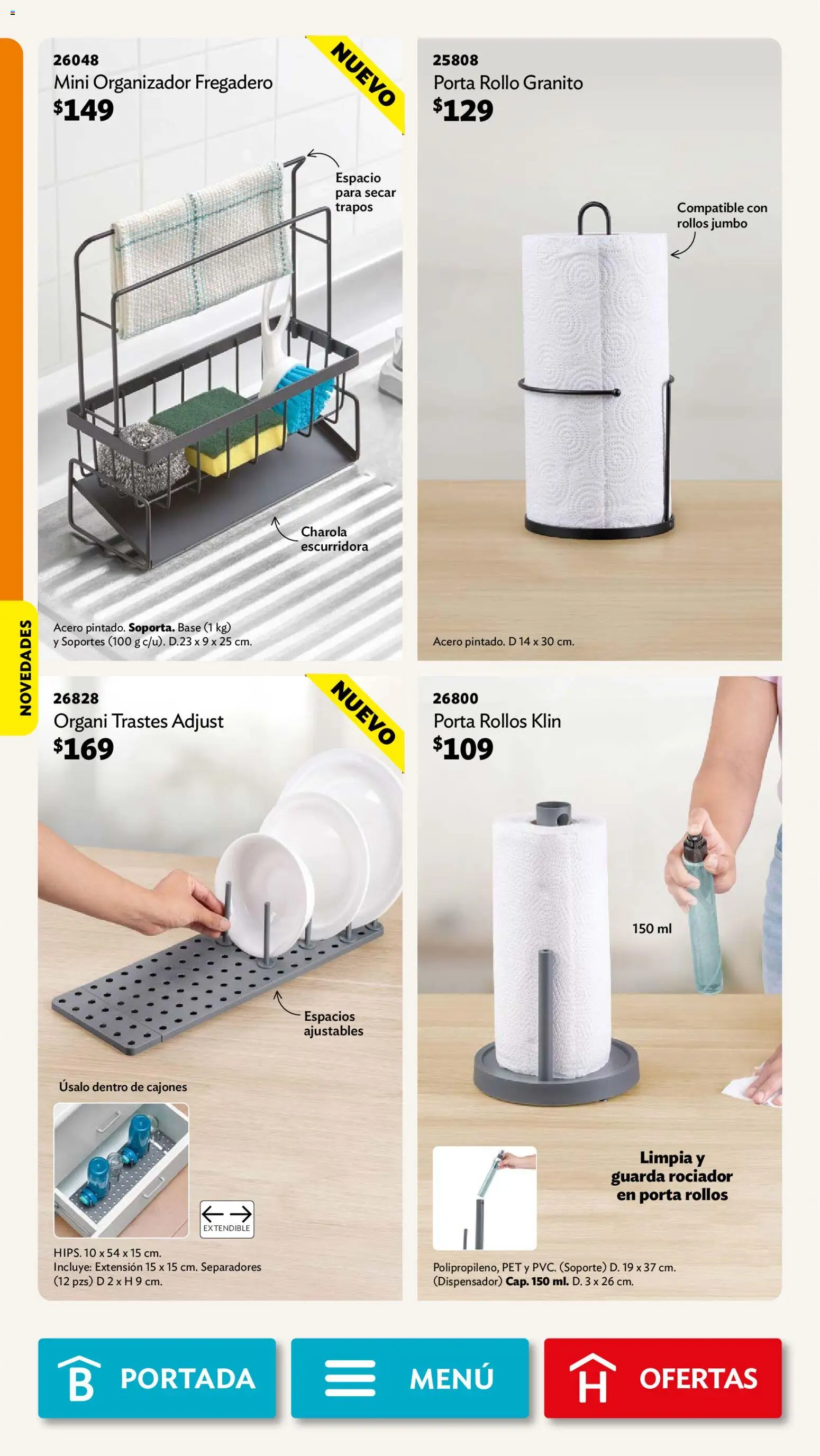 Nuevas ofertas de Betterware válidas en toda la República Mexicana desde el 01/06/2026. ¡Encuentra las mejores ofertas en Betterware campaña 6 2026! | Página: 54 | Productos: Extensión, Organizador, Porta rollo