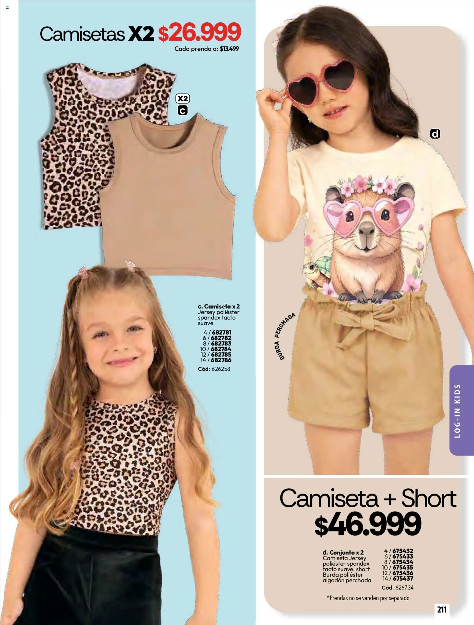 Pacifika revista - valida desde el 01.03.2026 | Página: 213 | Productos: Algodón, Short, Camiseta, Conjunto