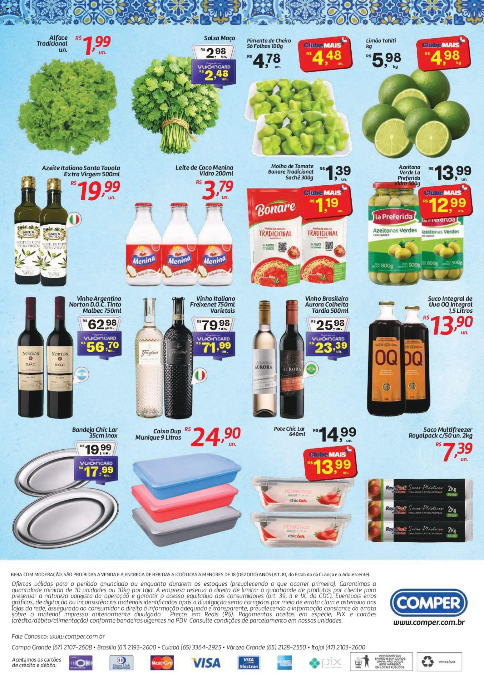 Comper Folheto - válido de 07/08/2026 | Página: 2 | Produtos: Uva, Caixa, Vinho, Bandeja