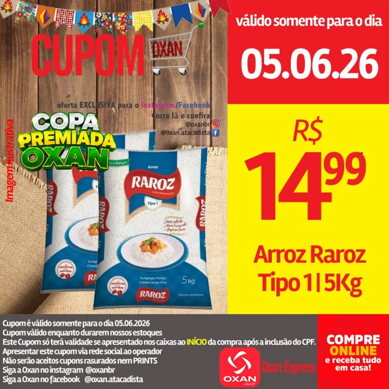 Oxan Atacadista Folheto - válido de 05.06.2026 | Página: 10 | Produtos: Copa, Arroz
