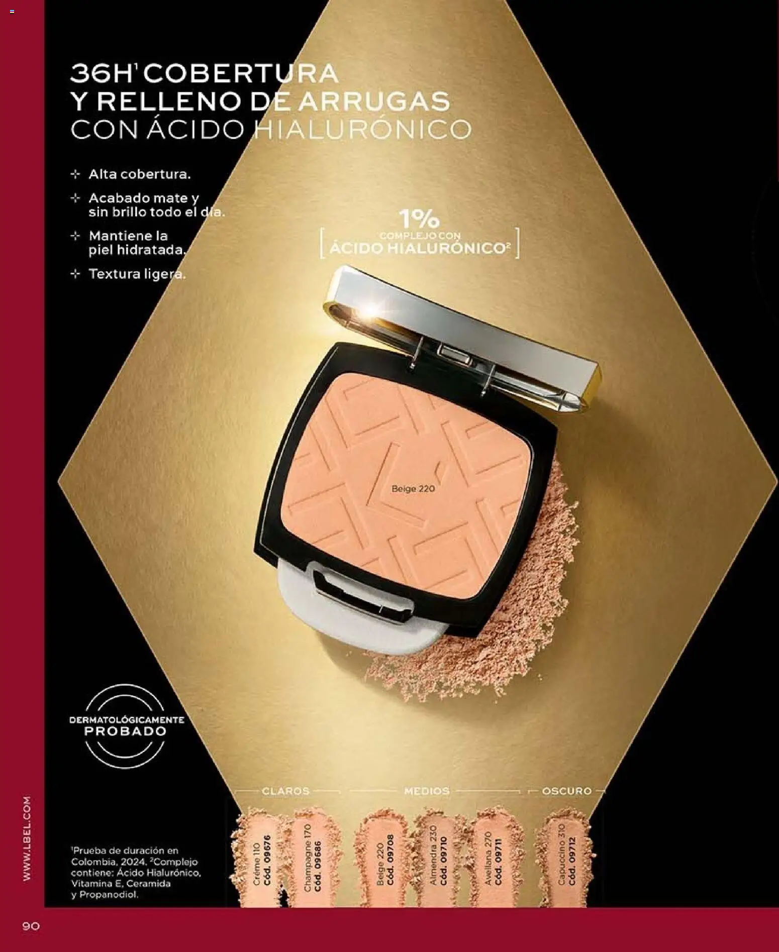 Catálogo L'Bel Campaña 16 │ válido desde el 28.09.2026 | Página: 90 | Productos: Brillo, Almendra, Mate