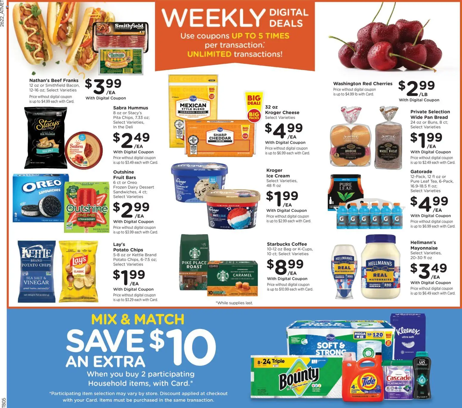 Kroger Weekly Ad - valid from 07/01/2026 | Page: 3 | Products: Bread, Cookies, Salt, Bag