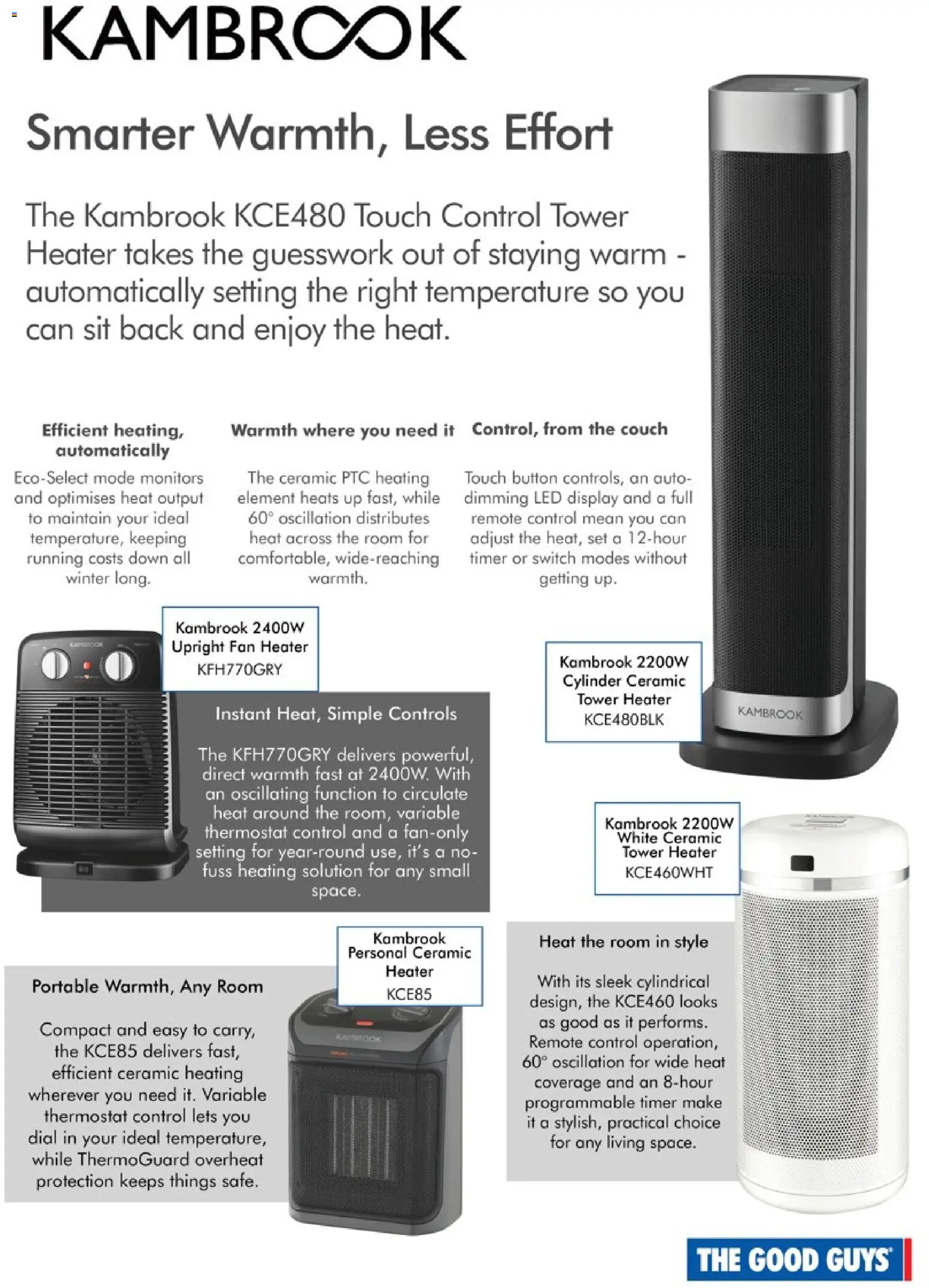 The Good Guys catalogue - valid from 10.06.2026 | Page: 5 | Products: Heater, Portable, Remote control, Timer