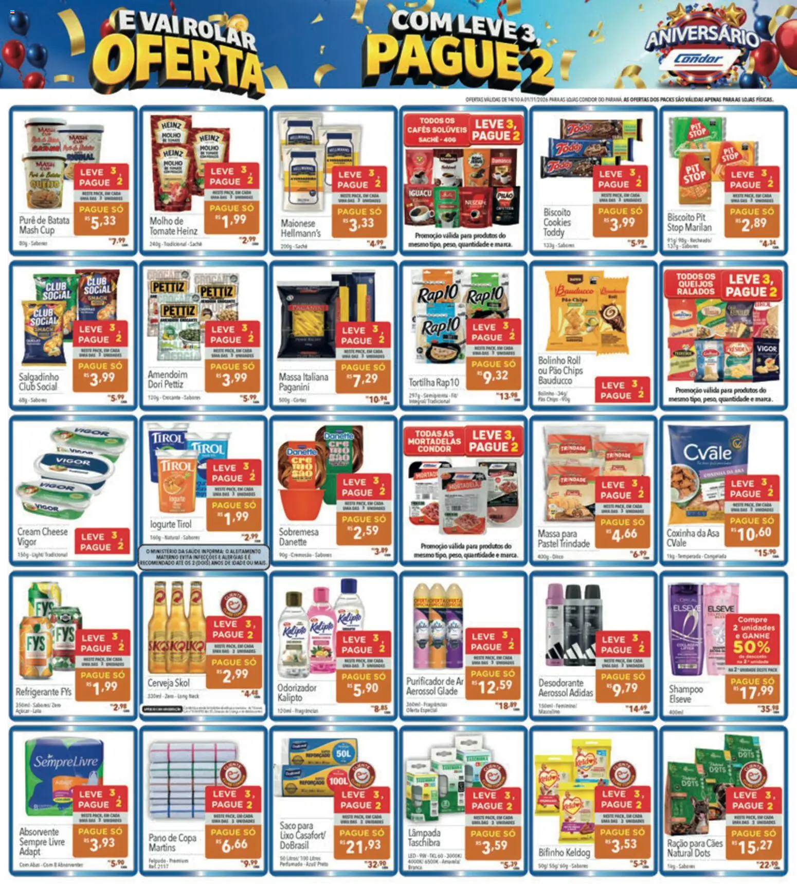 Supermercados Condor Folheto - válido de 14/10/2026 | Página: 4