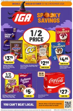 Preview of IGA catalogue - valid from 28/10/2026