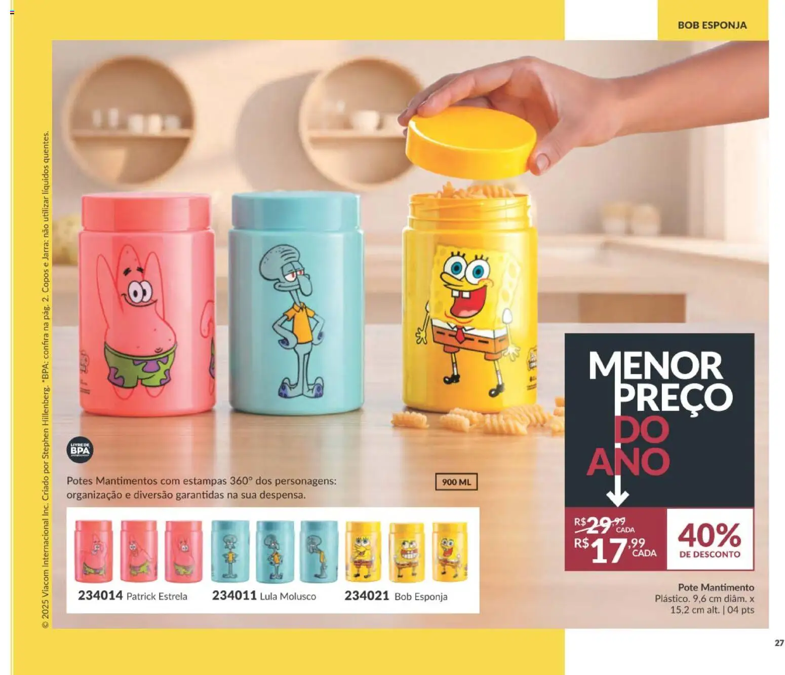 Avon Folheto - válido de 29/06/2026 | Página: 35 | Produtos: Lula, Jarra, Potes, Copos