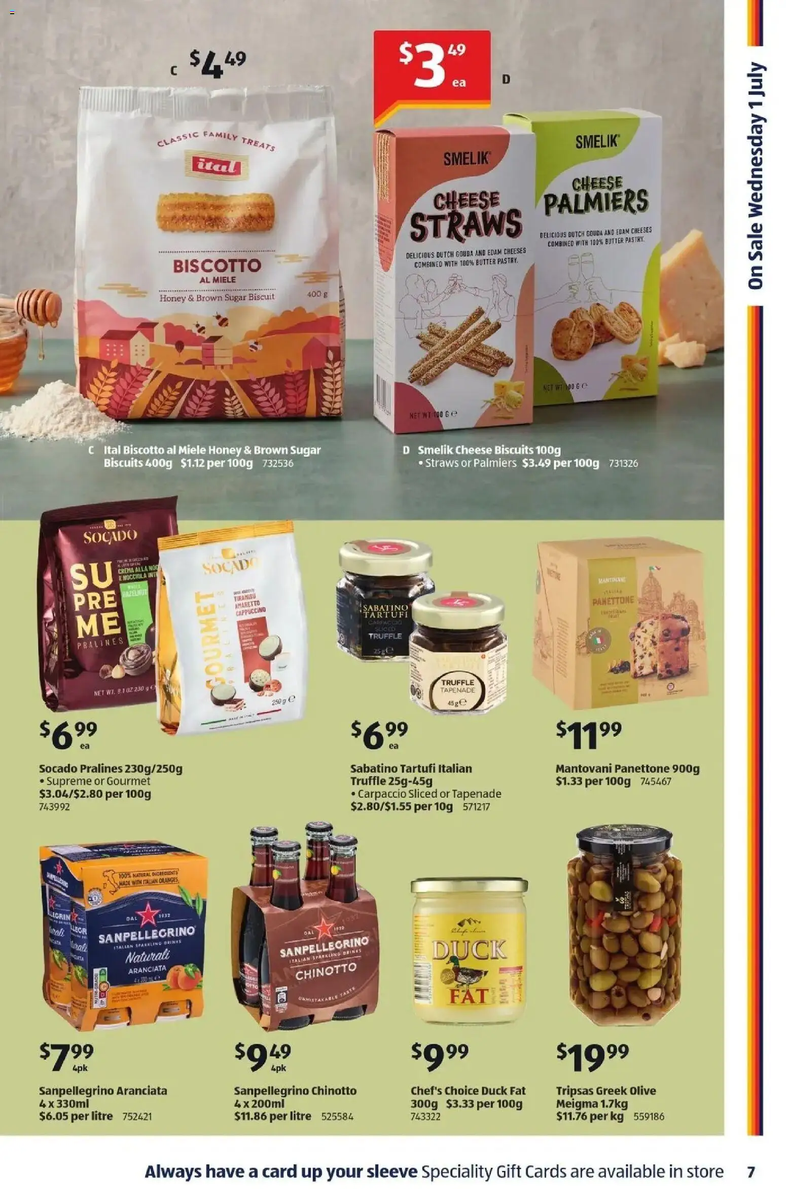 Aldi catalogue - valid from 01/07/2026 | Page: 7 | Products: Duck, Cheese, Honey, Sugar