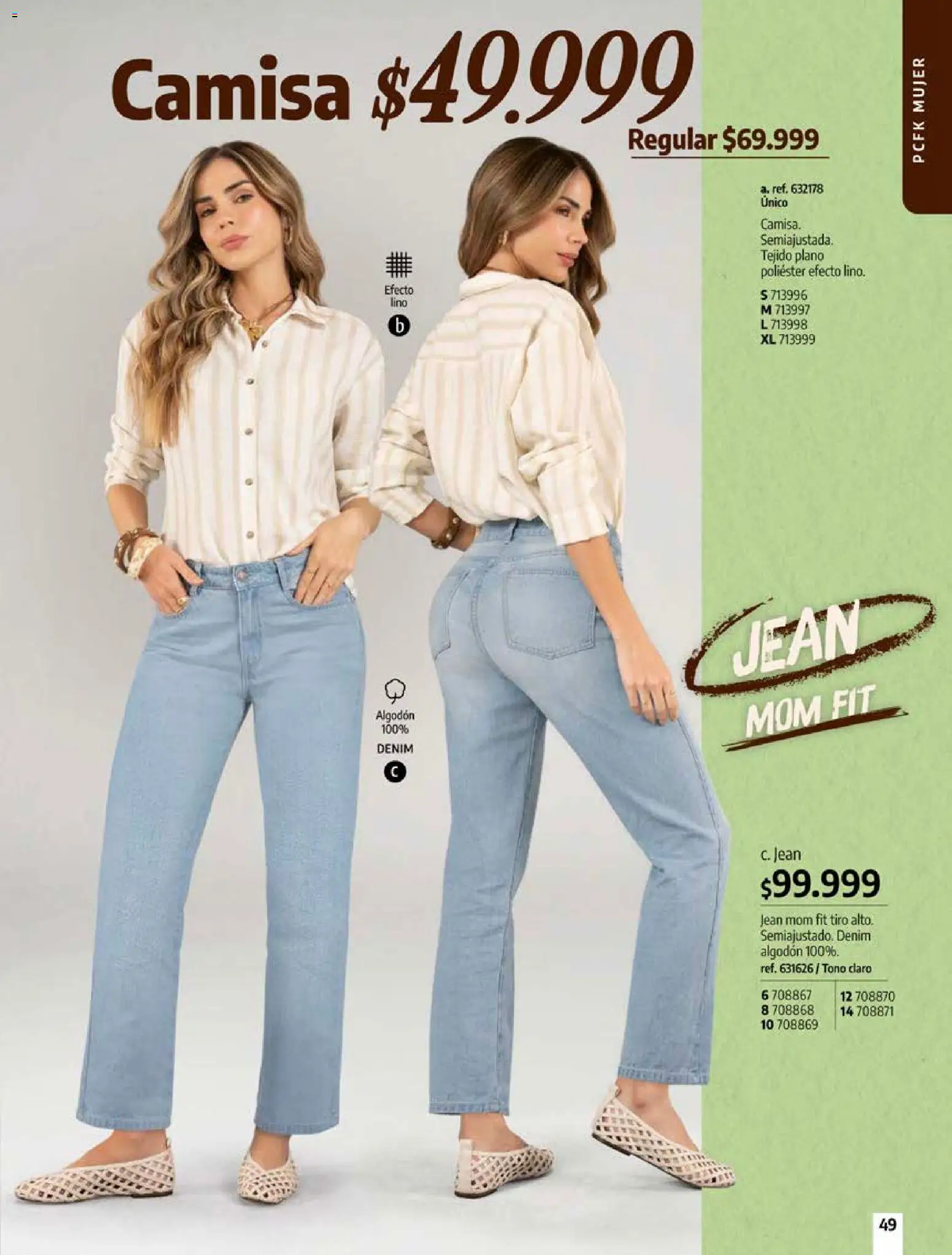 Pacifika revista - valida desde el 12/07/2026 | Página: 49 | Productos: Algodón, Jean, Camisa