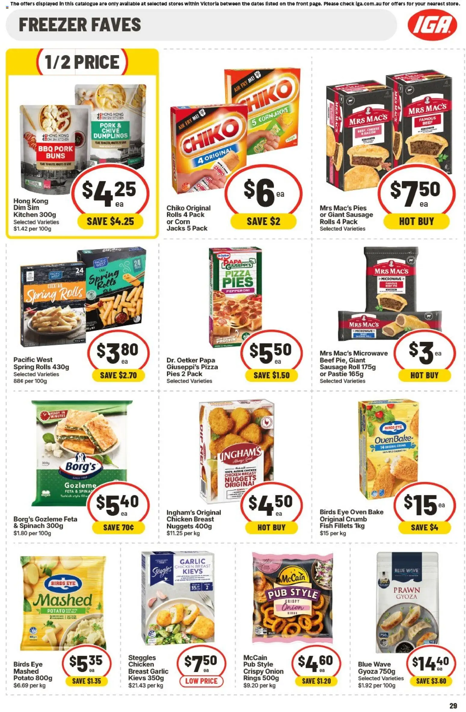IGA catalogue - valid from 15/07/2026 | Page: 26 | Products: Chicken, Beef, Sausage, Oven