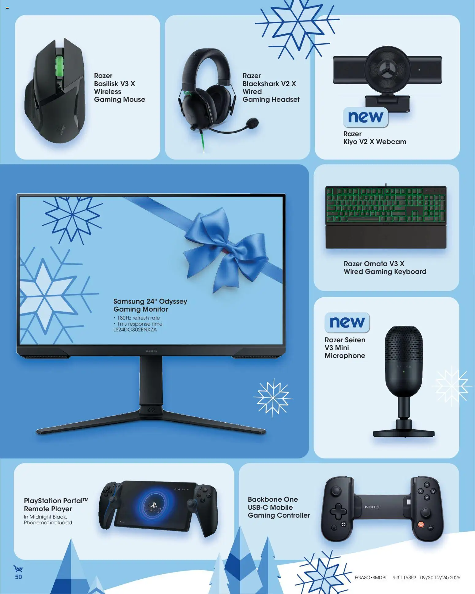 Fred Meyer Extra Ad - valid from 09/30/2026 | Page: 50 | Products: Monitor, Player, Headset, Webcam