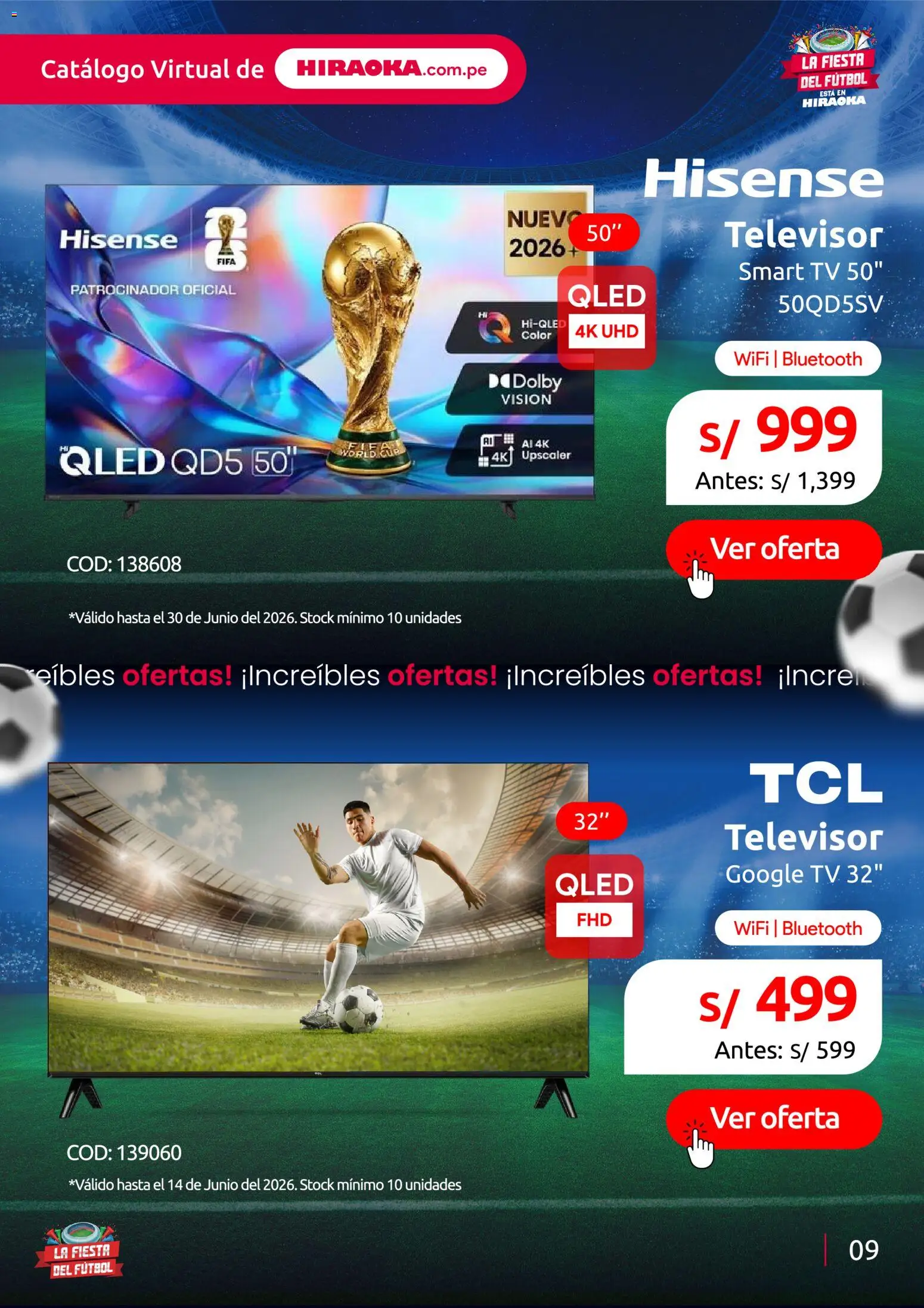 Catálogo Hiraoka válido desde 11.06.2026 | Página: 10 | Productos: Televisor