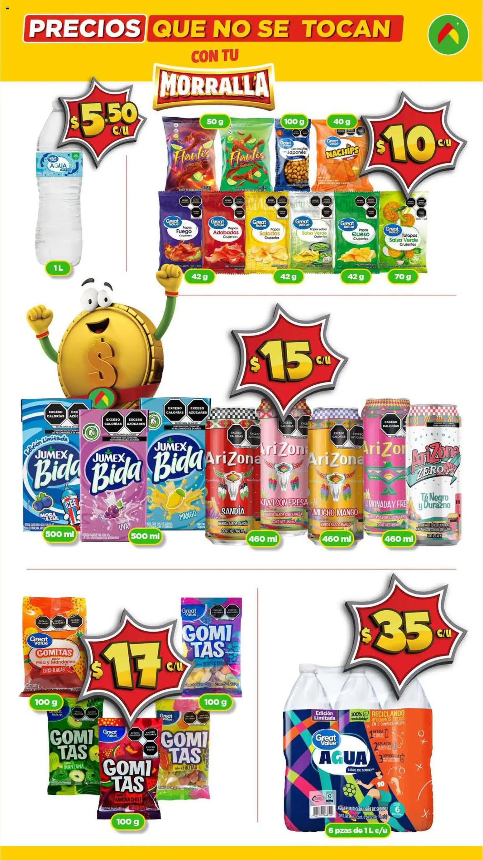 Nuevas ofertas de Bodega Aurrerá válidas en toda la República Mexicana desde el 17/09/2026. ¡Encuentra las mejores ofertas en Bodega Aurrerá folleto Morralla - Precios que no se tocan! | Página: 5