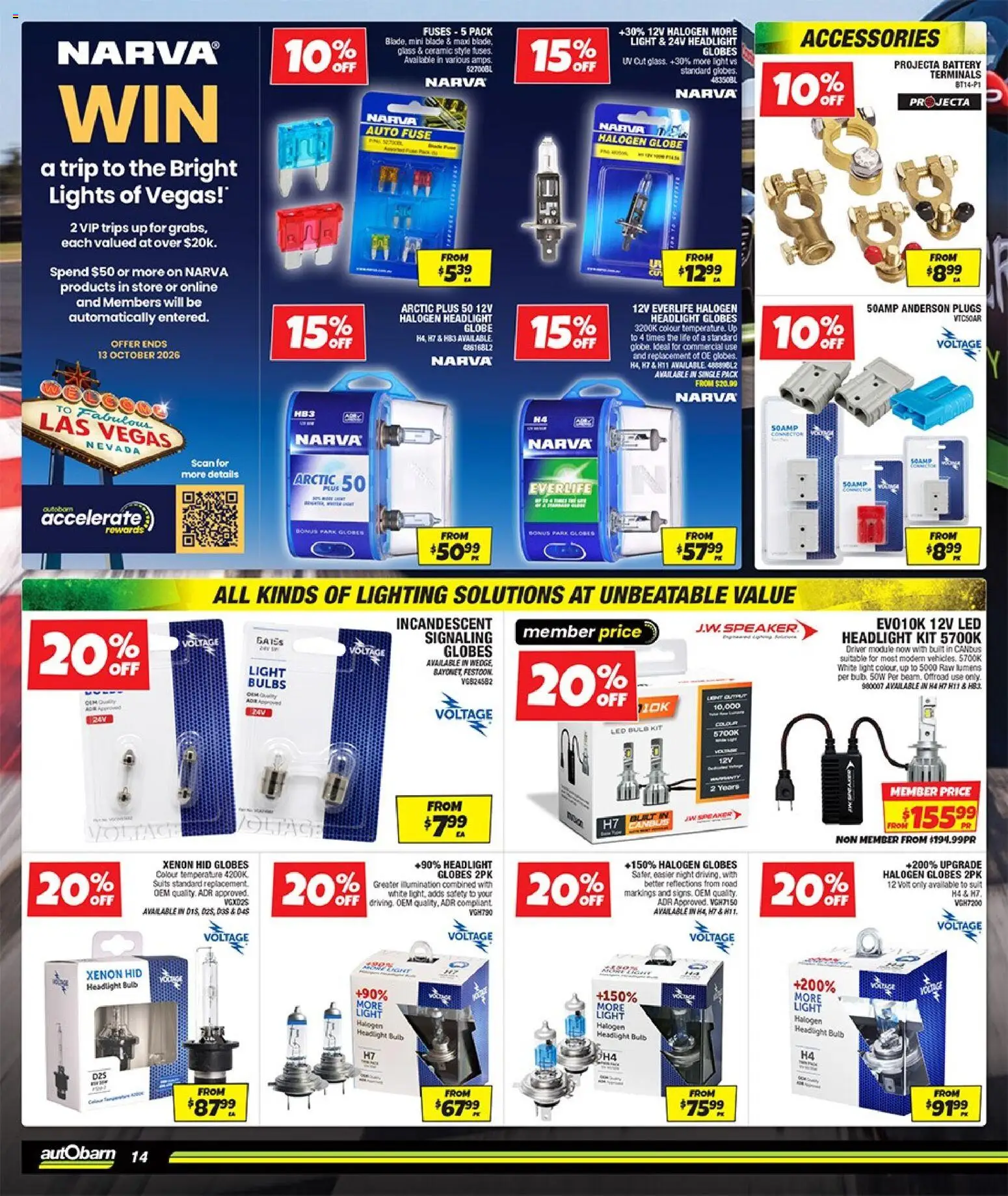 Autobarn catalogue - valid from 30/09/2026 | Page: 14 | Products: Battery, Light, Accessories, Bulb