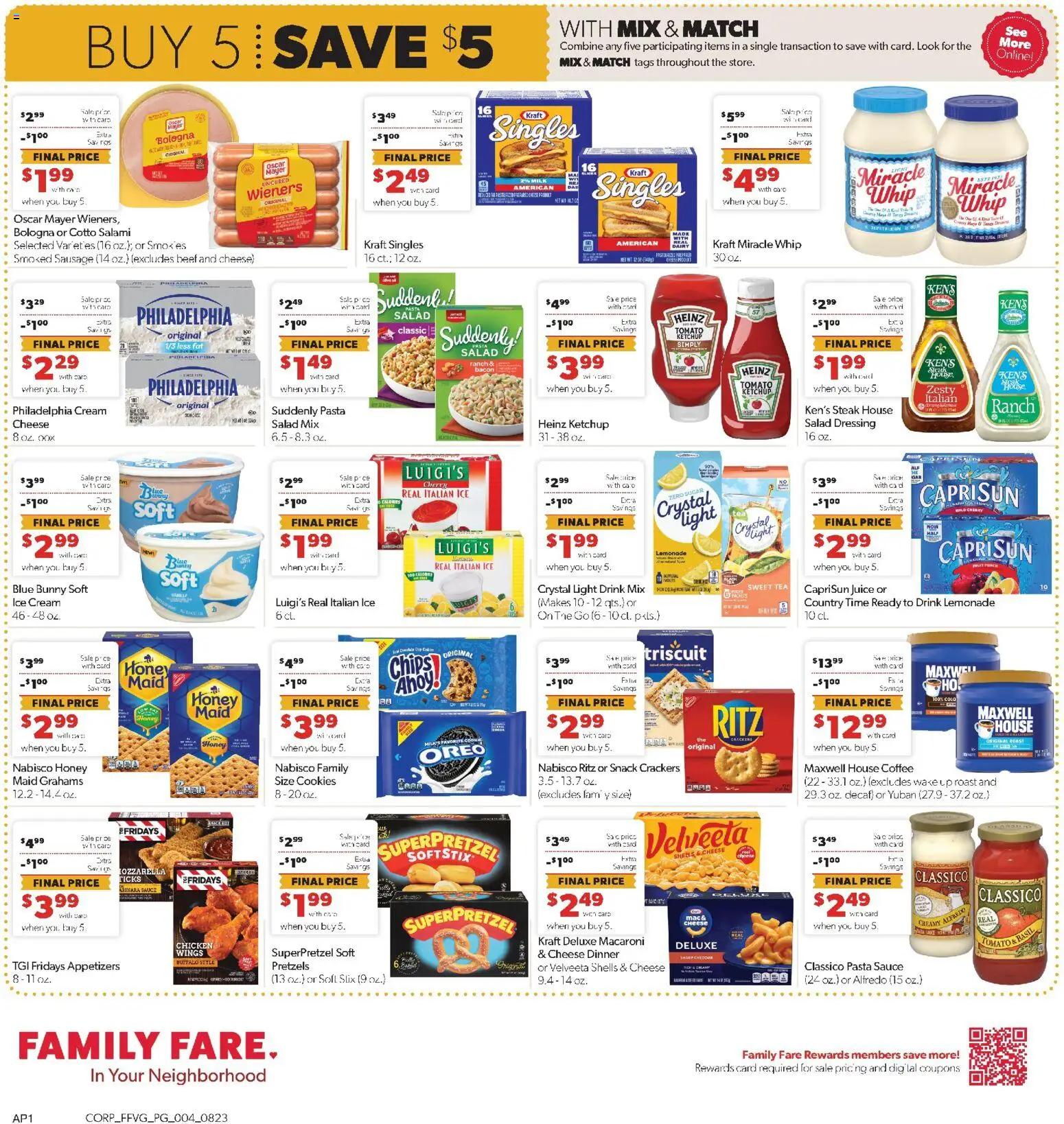 Family Fare Weekly Ad - valid from 08/23/2026 | Page: 4 | Products: Crackers, Tea, Beef, Salad