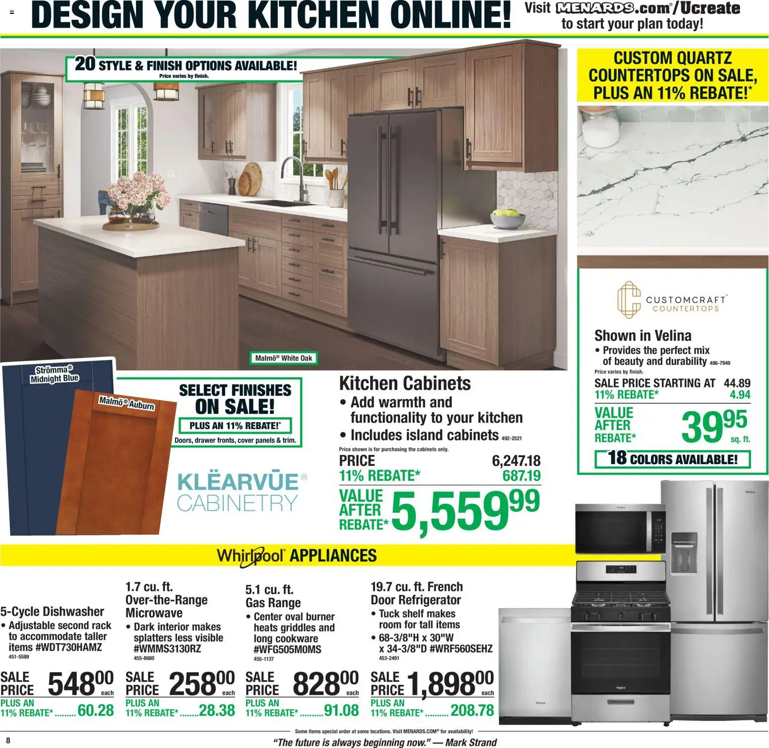 Menards - Weekly Ad - valid from 08/19/2026 | Page: 17 | Products: Shelf, Microwave, Refrigerator, Dishwasher
