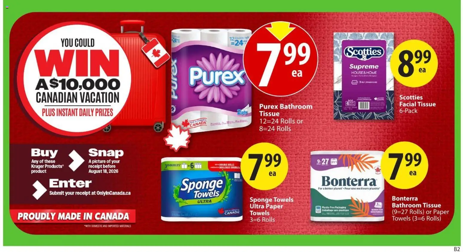 Save on foods flyer valid from Jul 16, 2026 | Page: 27 | Products: Sponge