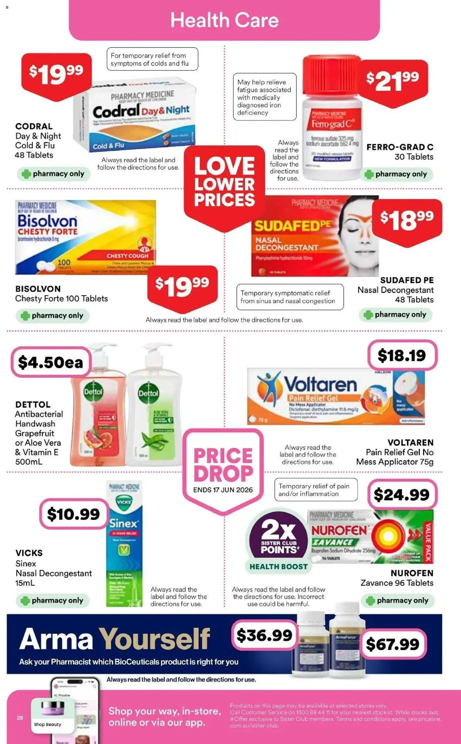 Priceline Pharmacy catalogue - valid from 06.05.2026 | Page: 28 | Products: Iron, Sinus, Tablets, Vitamin