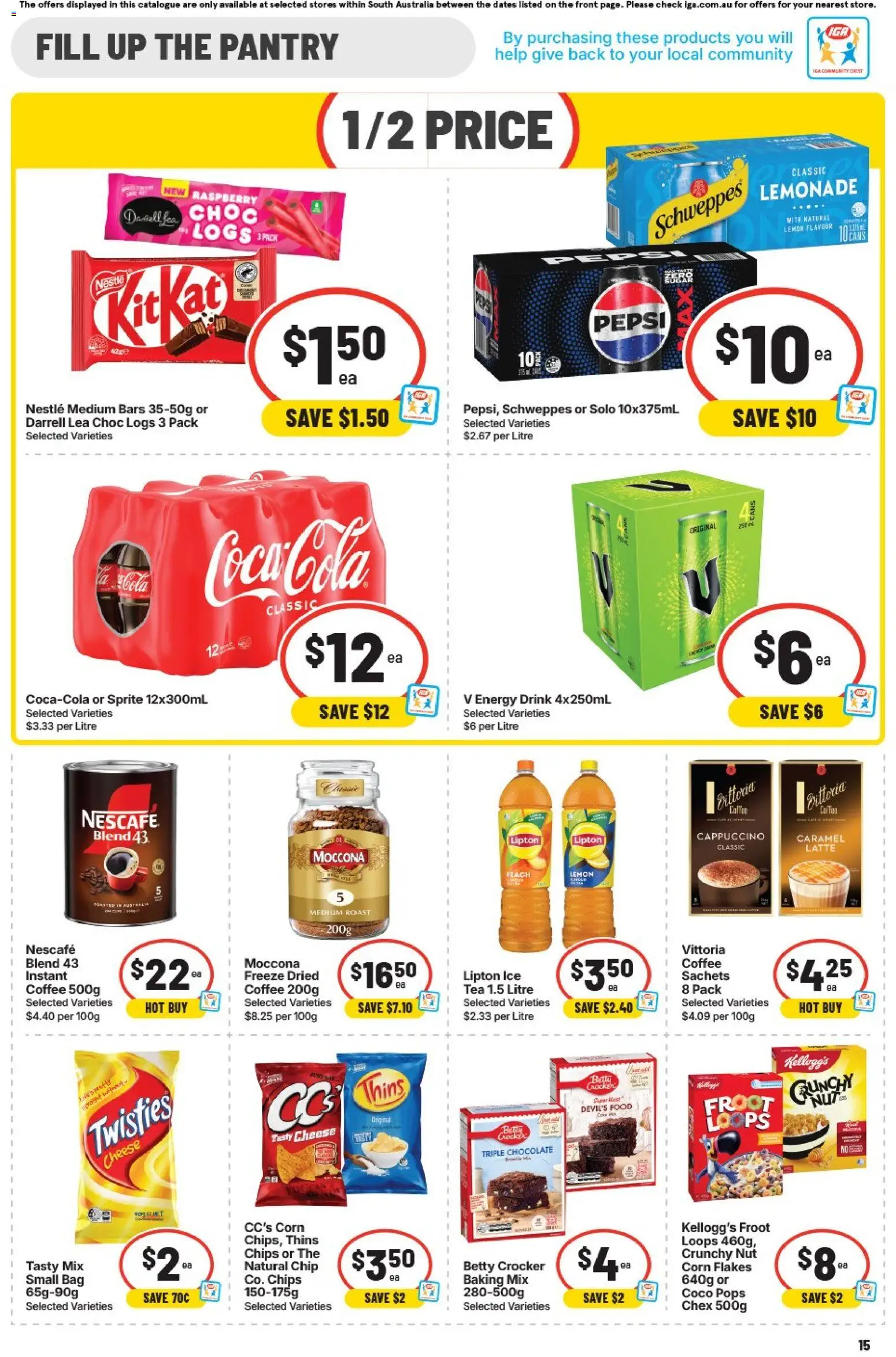IGA catalogue - valid from 19/08/2026 | Page: 11 | Products: Corn, Pepsi, Raspberry, Sprite