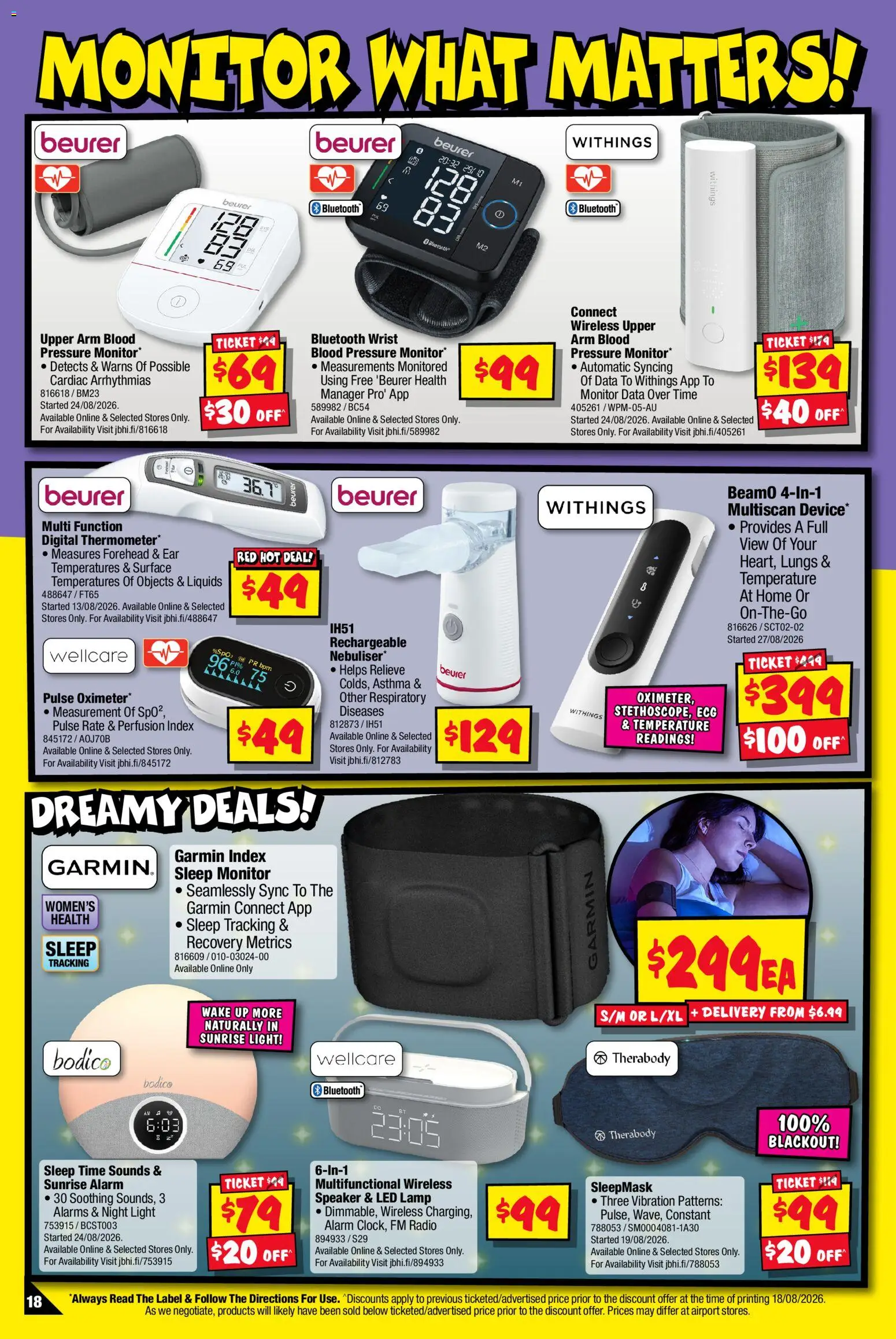 JB Hi-Fi catalogue - valid from 31/08/2026 | Page: 18 | Products: Lamp, Light, Monitor, Radio