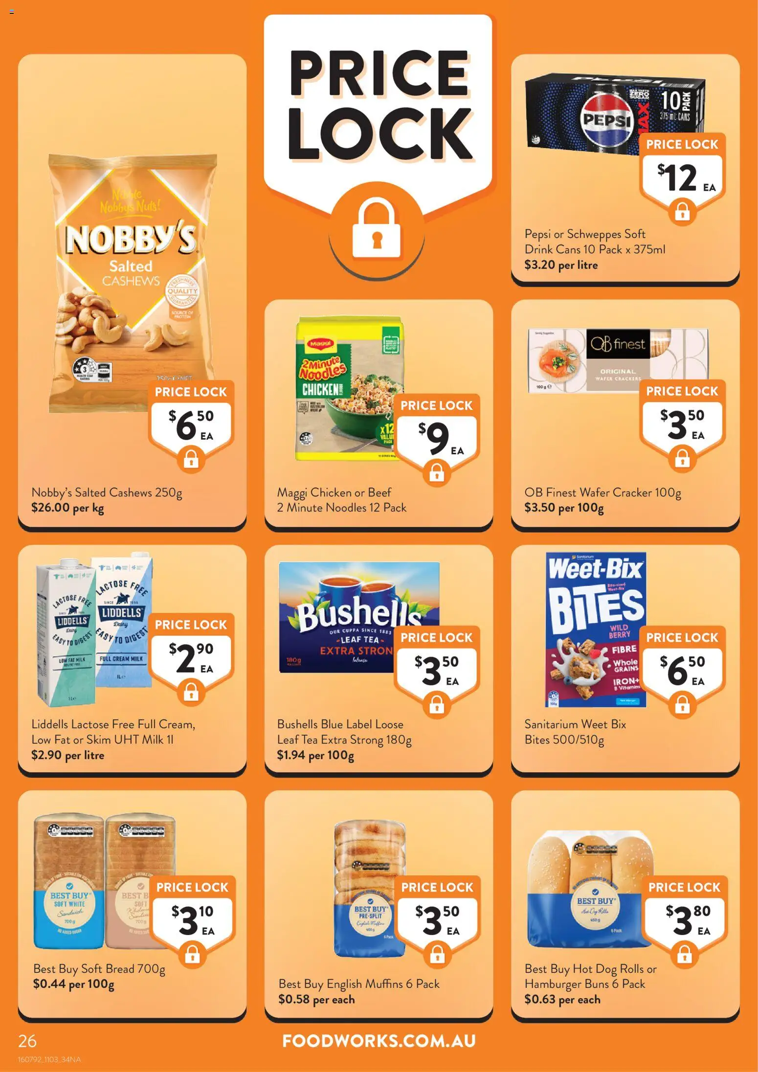 Foodworks catalogue - valid from 11.03.2026 | Page: 26 | Products: Milk, Pepsi, Nuts, Cream