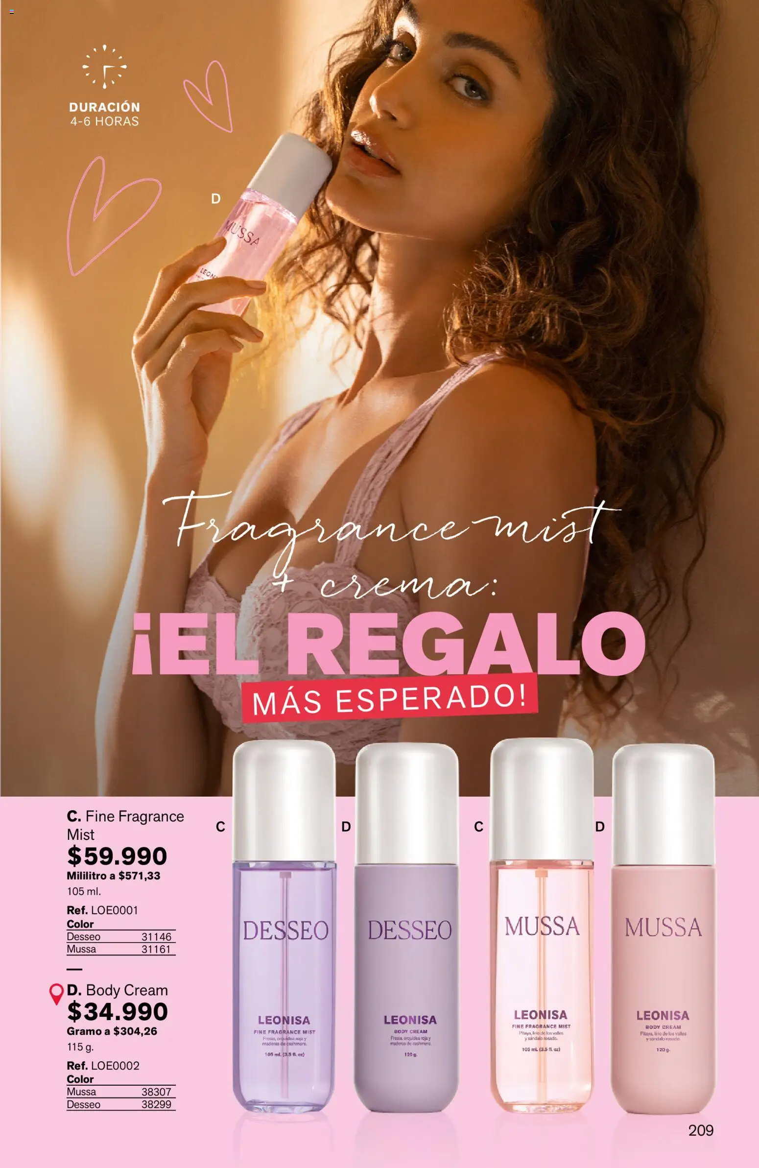 Leonisa revista - valida desde el 24/08/2026 | Página: 209 | Productos: Crema, Body, Orquídea