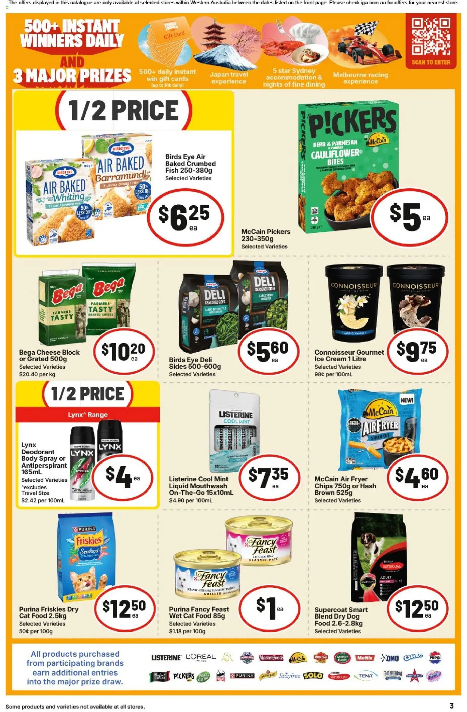 IGA catalogue - valid from 01/07/2026 | Page: 3 | Products: Deodorant, Chips, Ice cream, Tuna