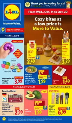 Preview of Lidl weekly ads valid from 10/14/2026