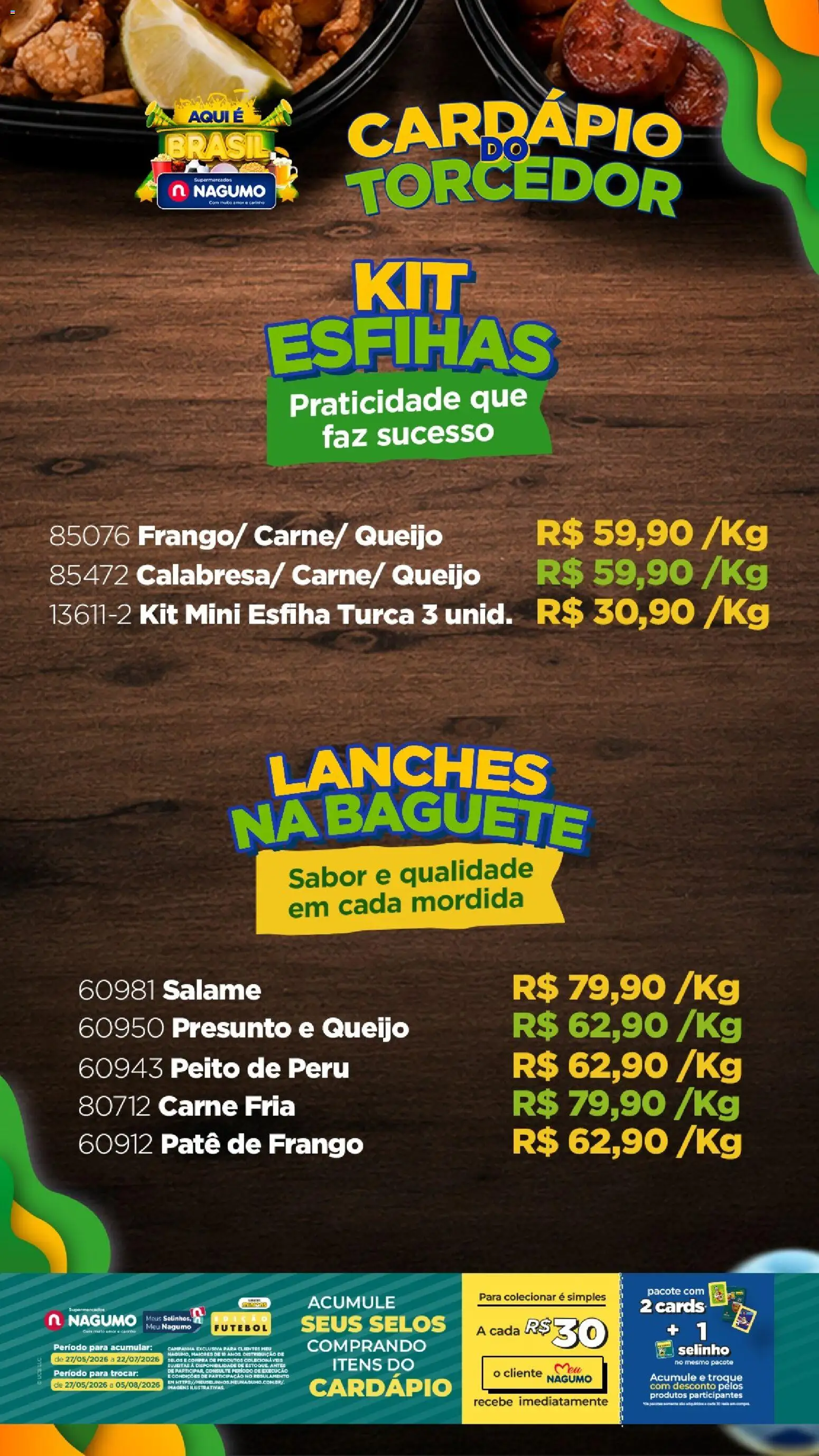 Nagumo Folheto - válido de 12.06.2026 | Página: 3 | Produtos: Queijo, Presunto, Carne, Frango