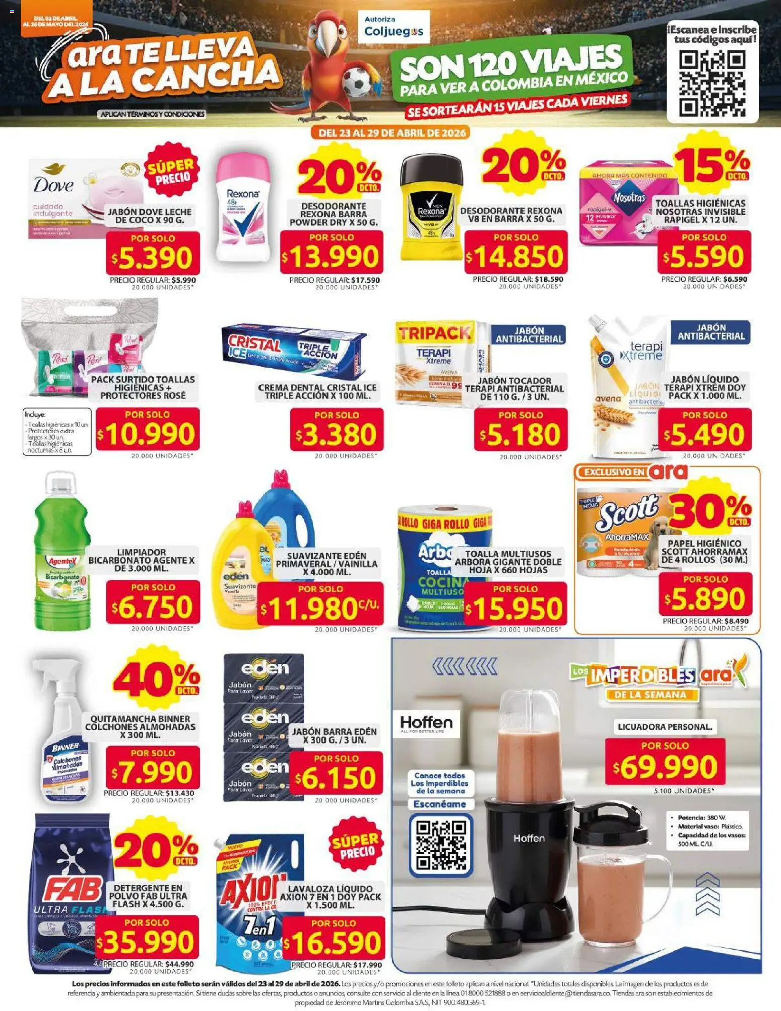 Ara revista - valida desde el 02.04.2026 | Página: 12 | Productos: Té, Cocina, Papel higiénico, Leche