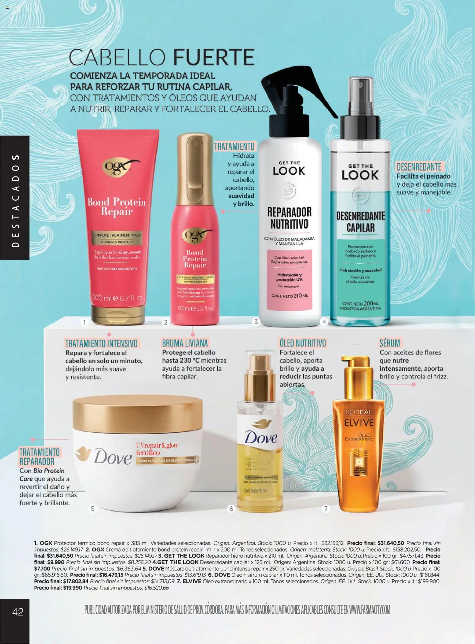 Farmacity catálogo │ válido desde el 30.04.2026 | Página: 42 | Productos: Máscara, Brillo, Bruma, Crema