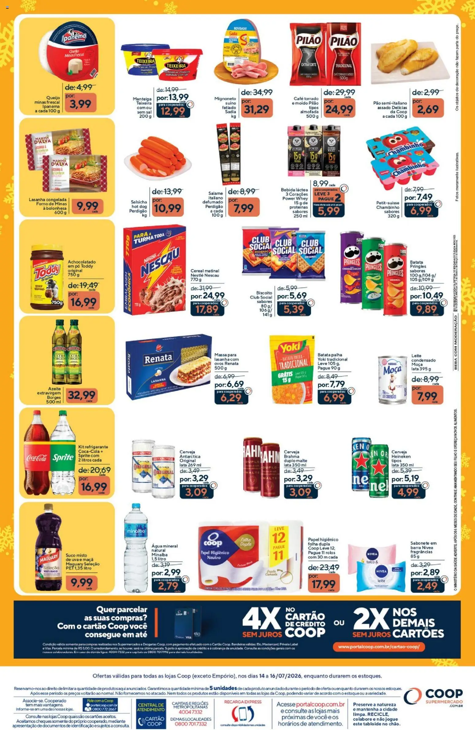 Coop Folheto - válido de 14/07/2026 | Página: 2 | Produtos: Pó, Salame, Cerveja, Bebida