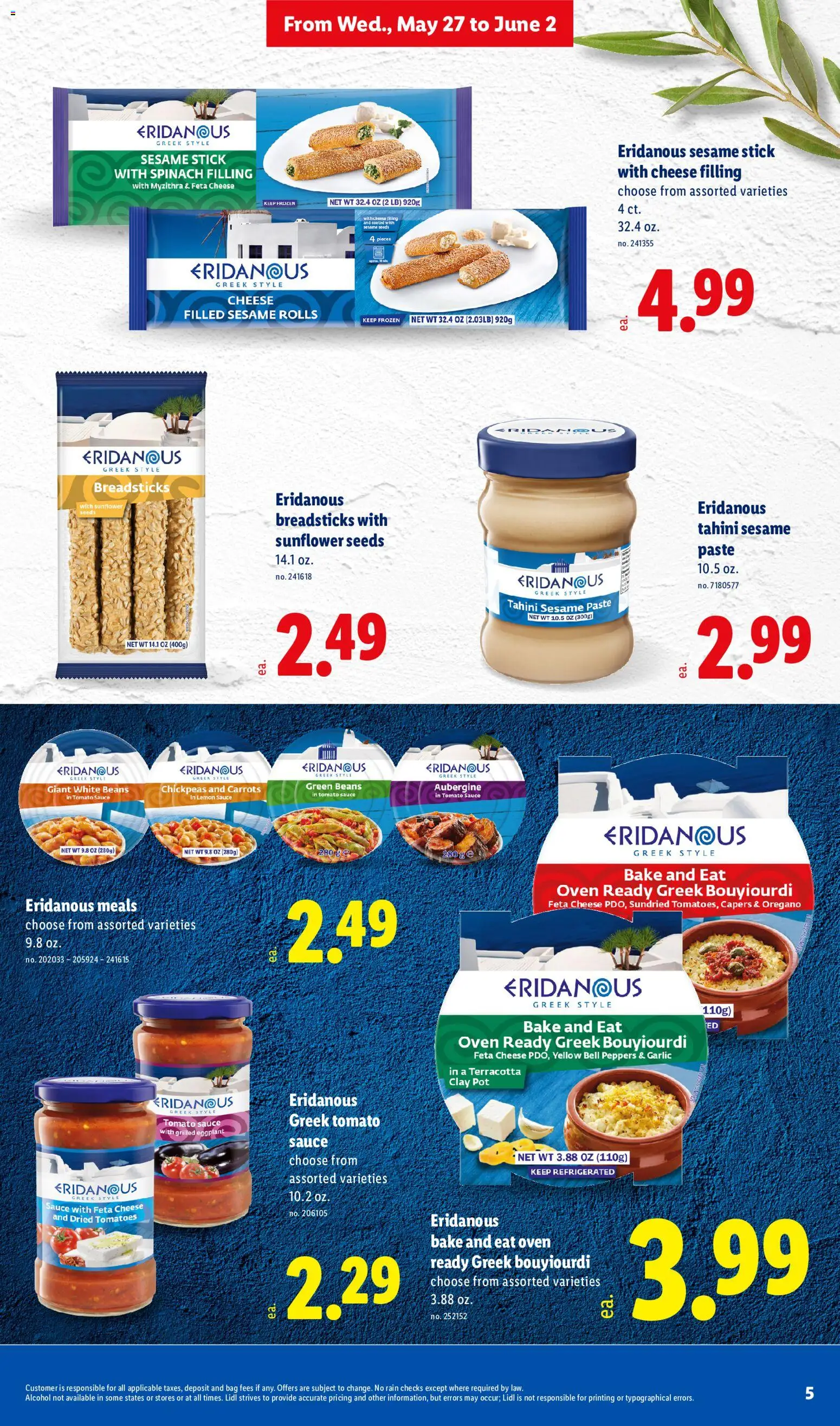 Lidl Weekly Ad - valid from 27.05.2026 | Page: 5 | Products: Peppers, Spinach, Tomatoes, Oven