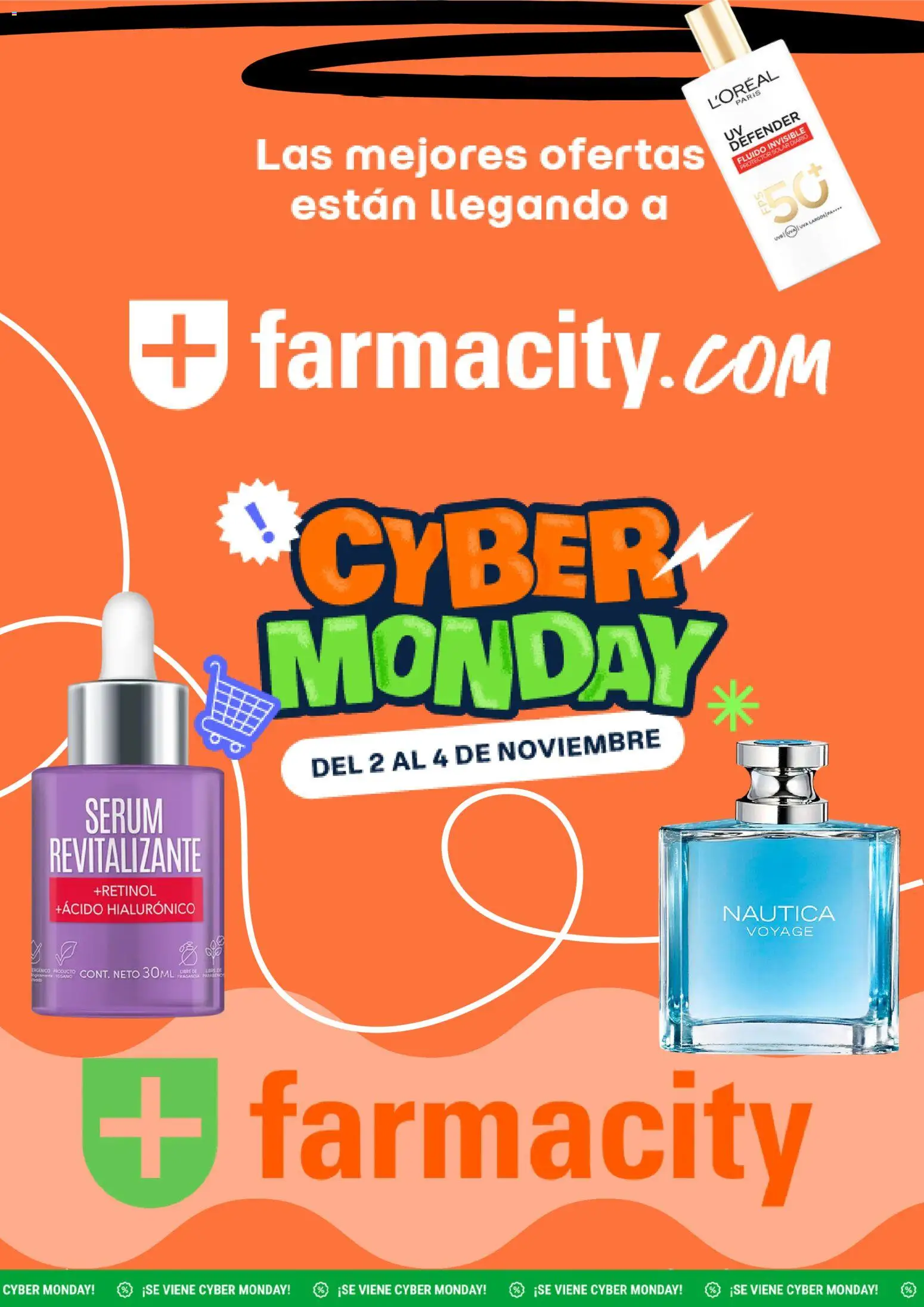 Farmacity - Cyber Monday aviso │ válido desde el 28/10/2026 | Página: 1