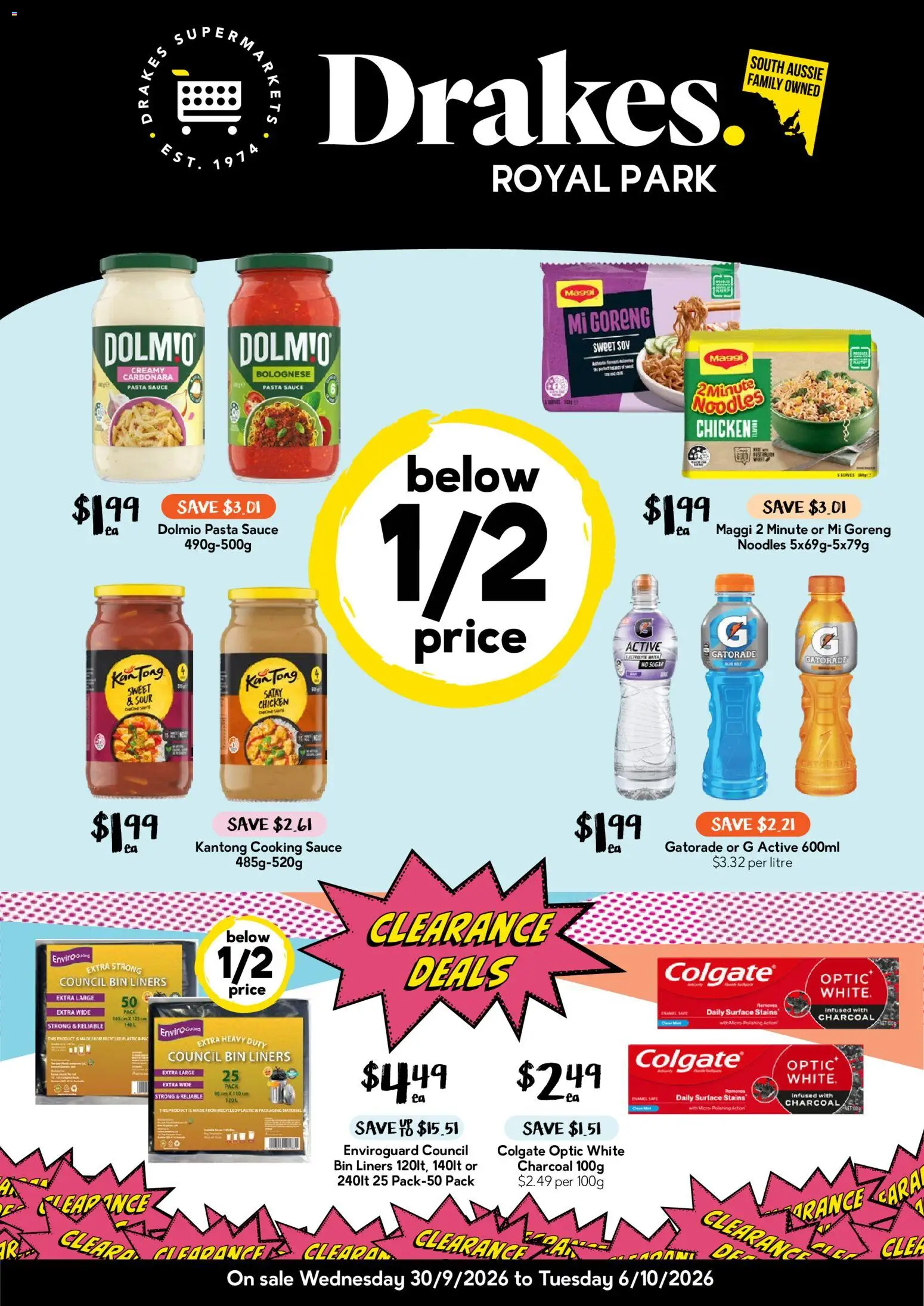 Drakes catalogue - valid from 30/09/2026 | Page: 1 | Products: Chicken, Noodles, Sauce, Charcoal