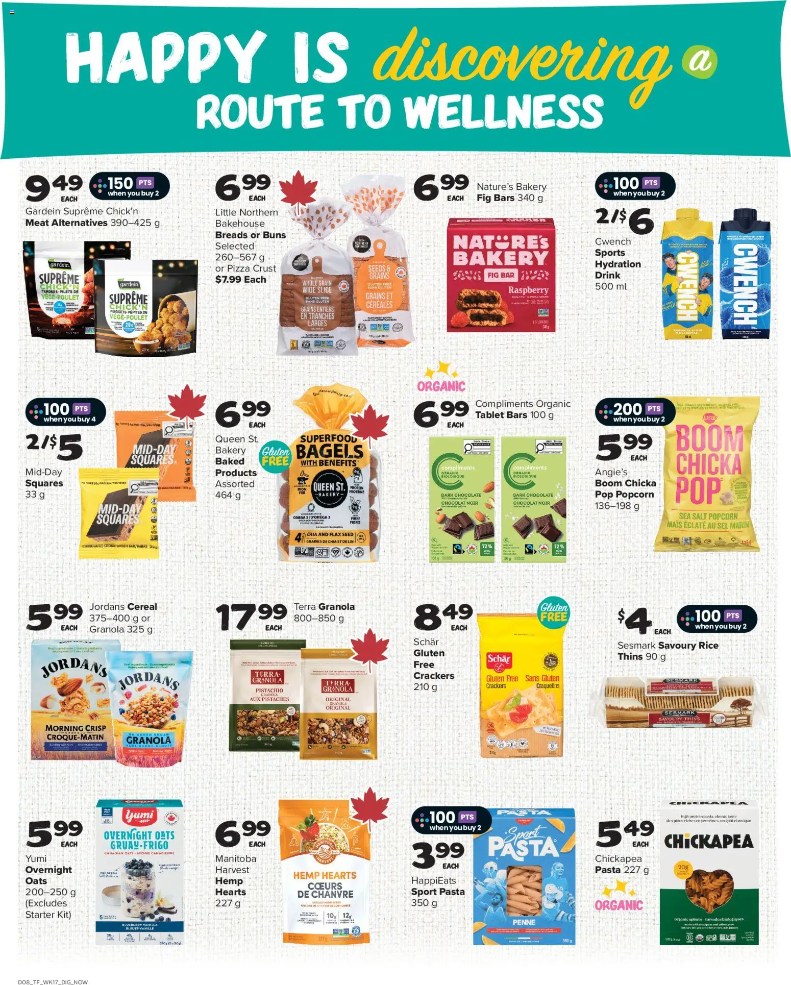 Thrifty Foods flyer valid from Aug 20, 2026 | Page: 13 | Products: Grains, Dough, Salt, Pizza