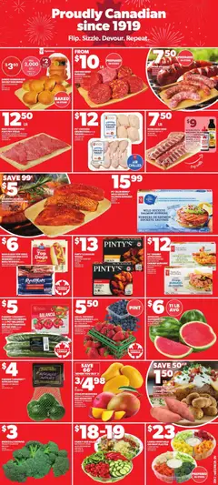 Preview of Zehrs weekly flyer / circulaire from shop Zehrs valid from Jun 25, 2026 | Page: 4 | Products: Beef, Cucumbers, Chicken, Tomatoes