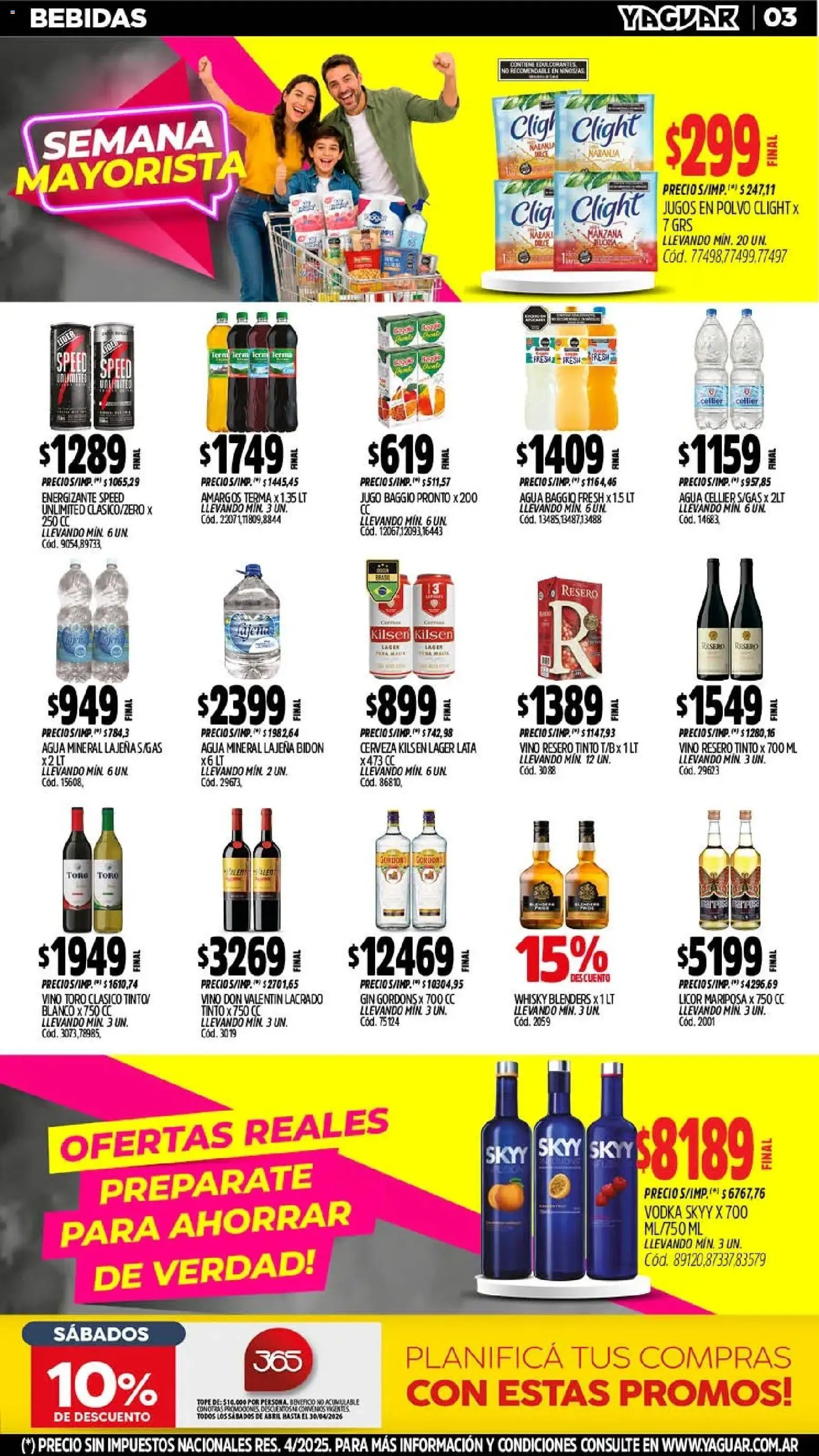 Yaguar - Oferta Semanal General Roca │ válido desde el 18.05.2026 | Página: 3 | Productos: Whisky, Polvo, Manzana, Agua