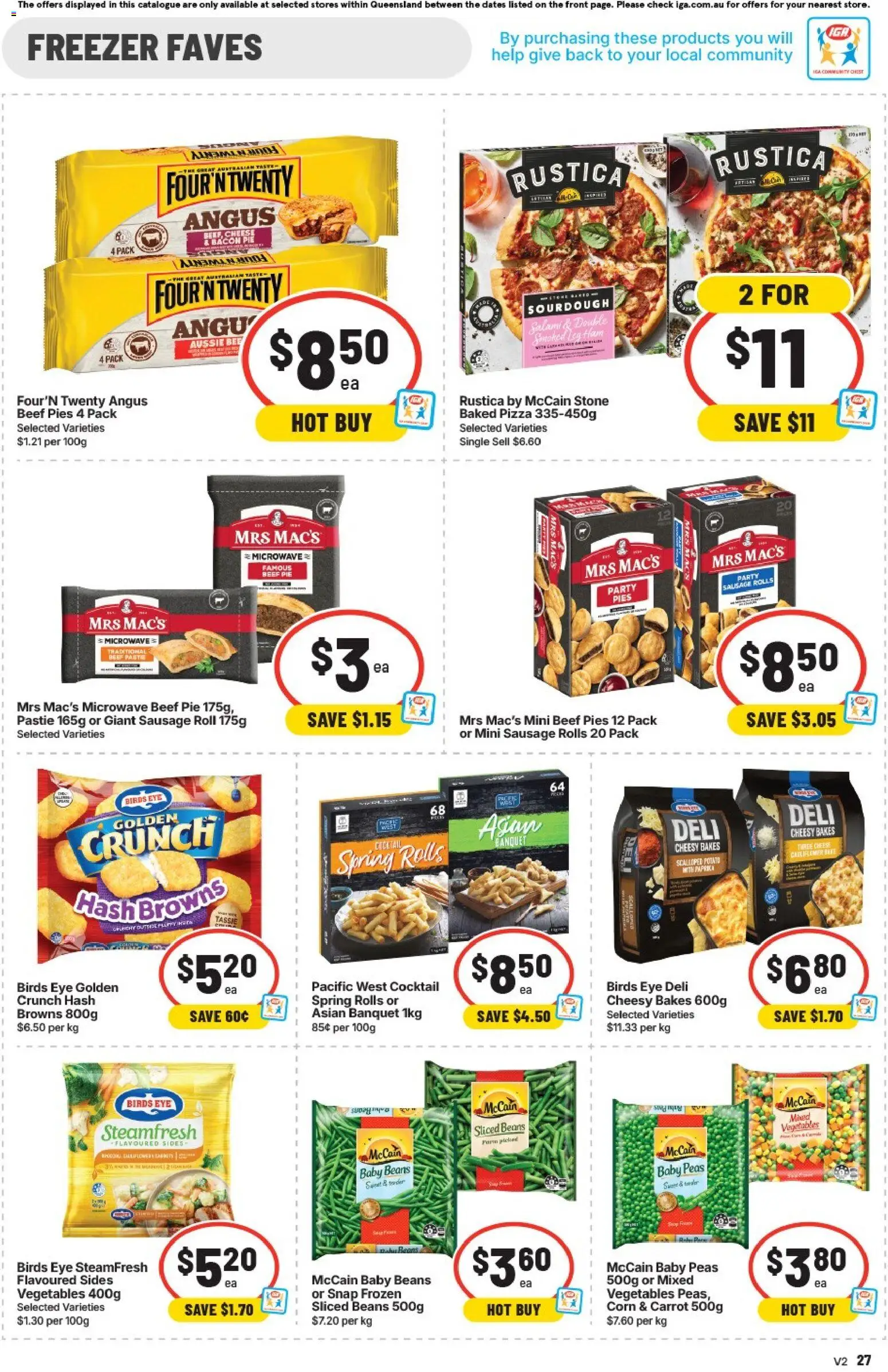IGA catalogue - valid from 12/08/2026 | Page: 27 | Products: Bacon, Ham, Cocktail, Sausage