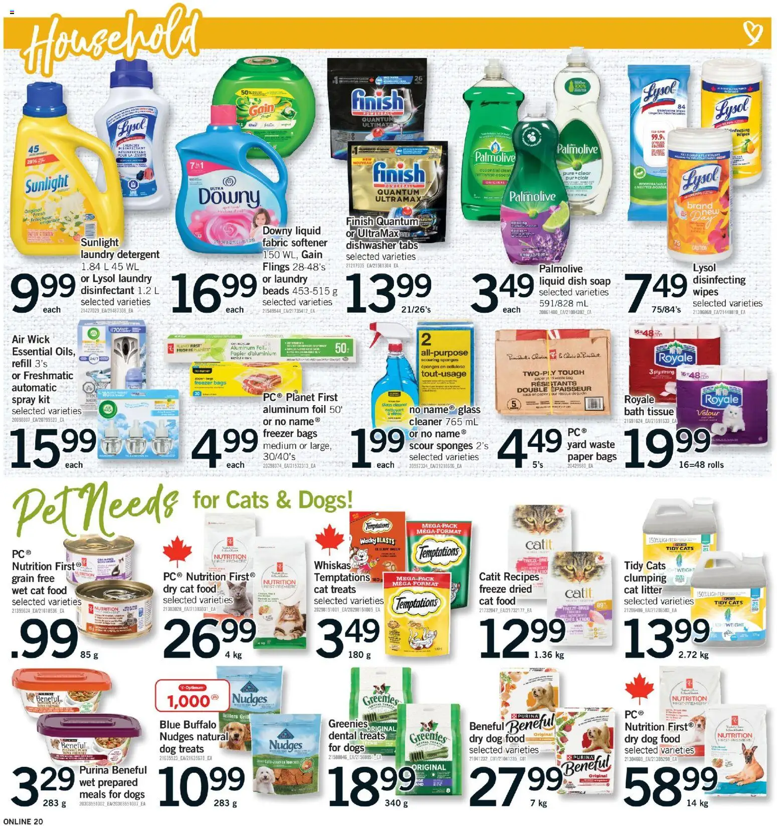 Fortinos flyer valid from Sep 17, 2026 | Page: 18 | Products: Bacon, Aluminum foil, Food, Sponges