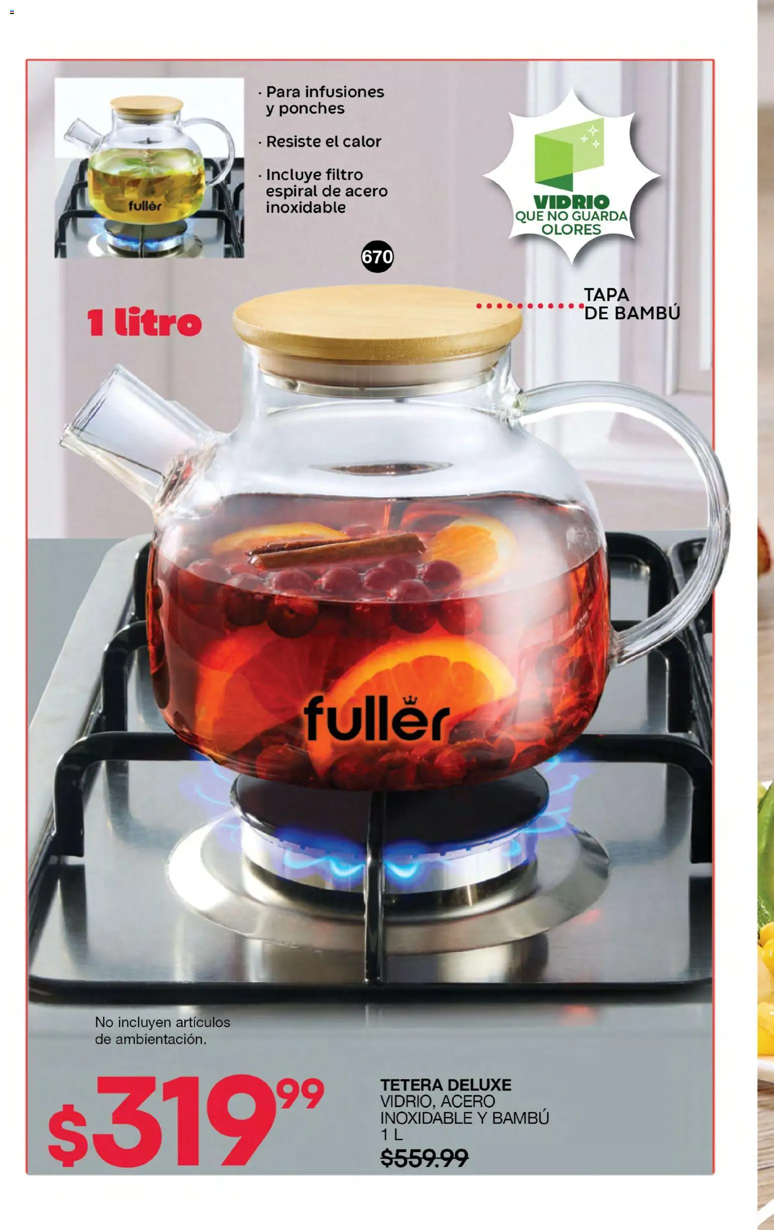 Nuevas ofertas de Fuller válidas en toda la República Mexicana desde el 05/08/2026. ¡Encuentra las mejores ofertas en Fuller campaña 9 2026! | Página: 184 | Productos: Tetera