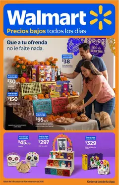 Vista previa de Walmart folleto Que a tu ofrenda no le falte nada, nuevo folleto de la tienda, válido en México a partir del 01/10/2026