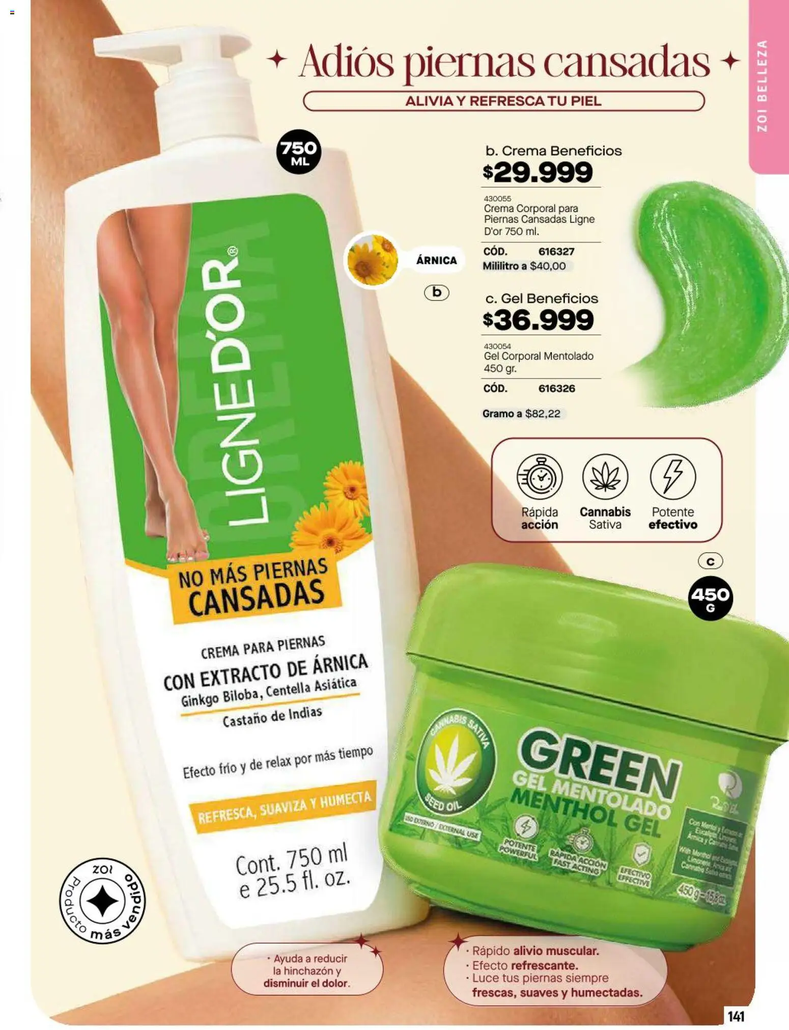 Carmel revista - valida desde el 11/08/2026 | Página: 141 | Productos: Crema, Gel corporal