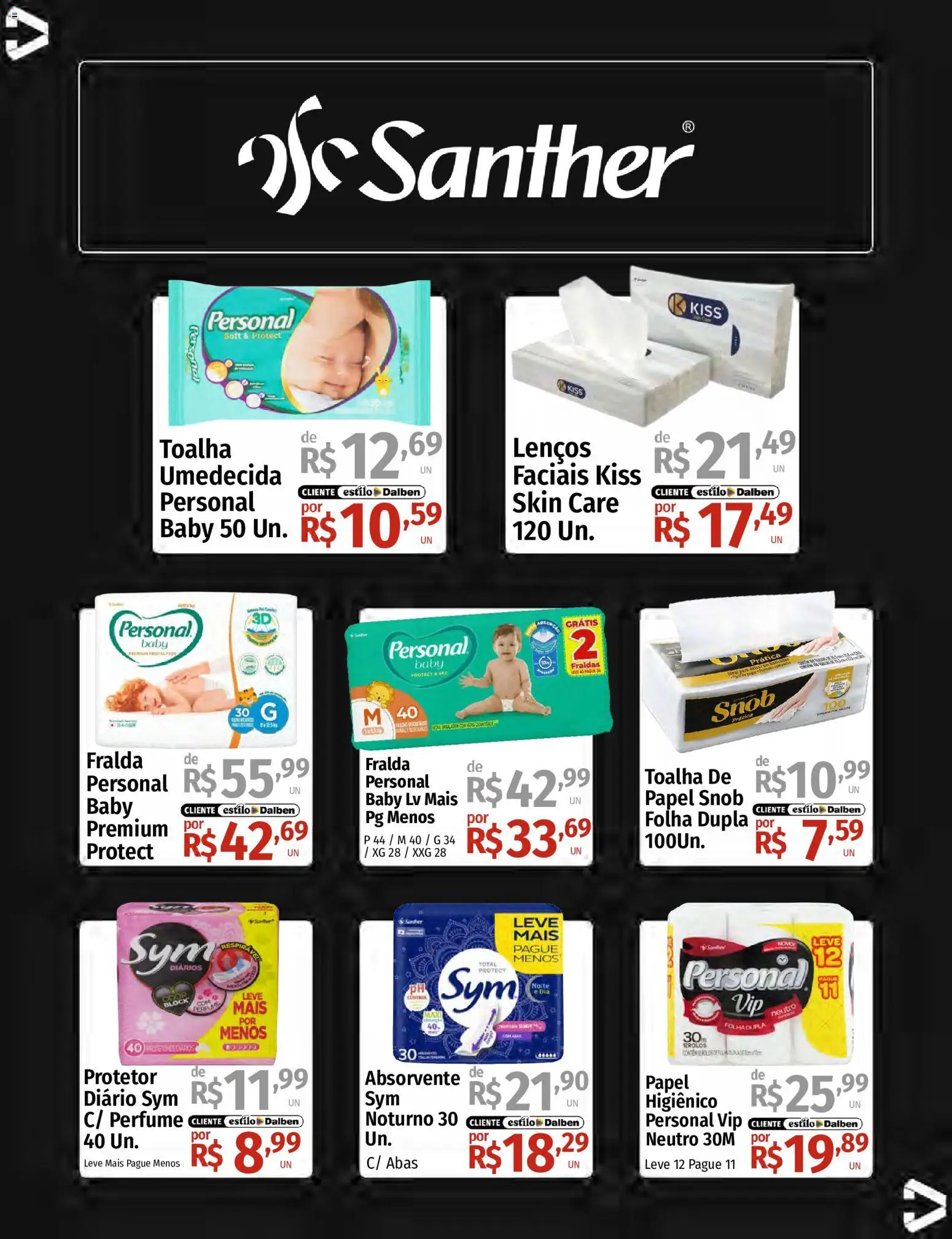 Supermercado Dalben Folheto - válido de 18.05.2026 | Página: 30 | Produtos: Perfume, Fraldas, Absorvente